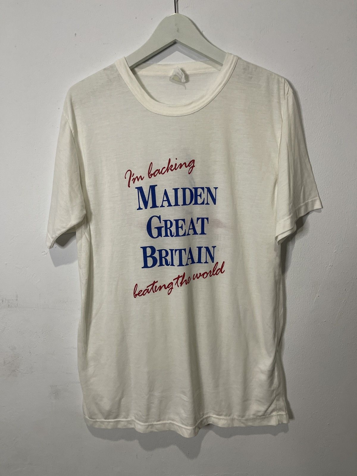 Designer × Vintage Vintage maiden great britain shirt Size US L / EU 52-54 / 3 - 1 Thumbnail