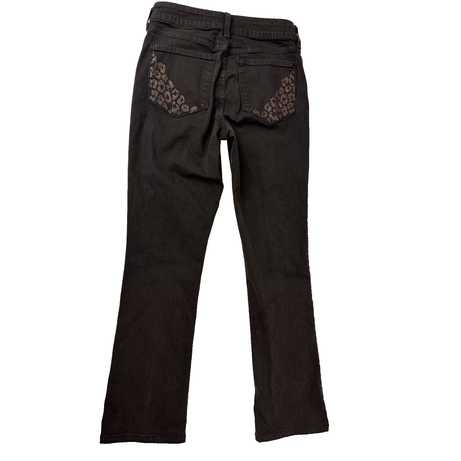 NYDJ Y2K NYDJ Jeans Embellish Pockets Billie Mini Bootcut Brown 4 Size 27" / US 4 / IT 40 - 1 Thumbnail
