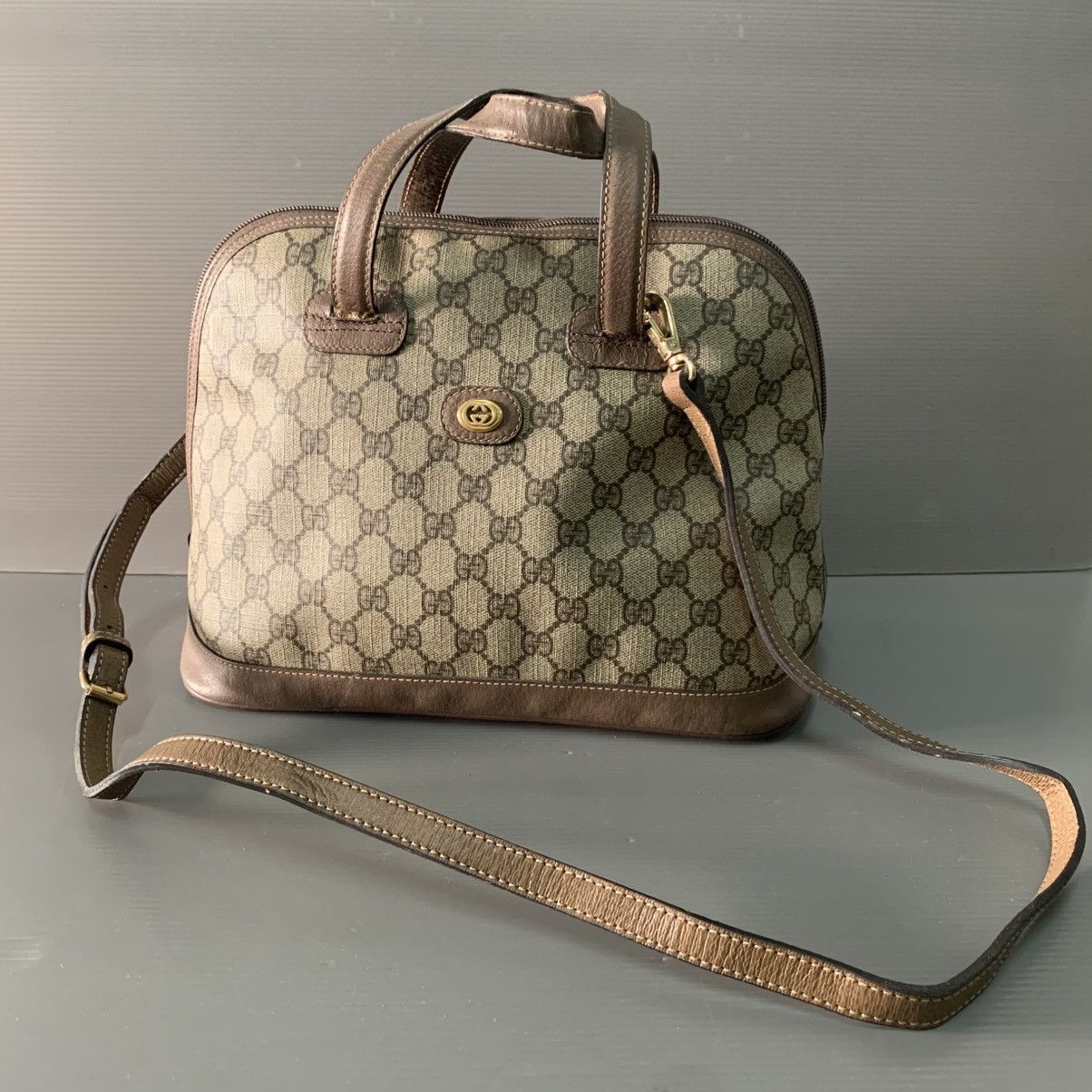 Gucci Gucci Monogram Vintage Alma Bag Size ONE SIZE - 1 Thumbnail