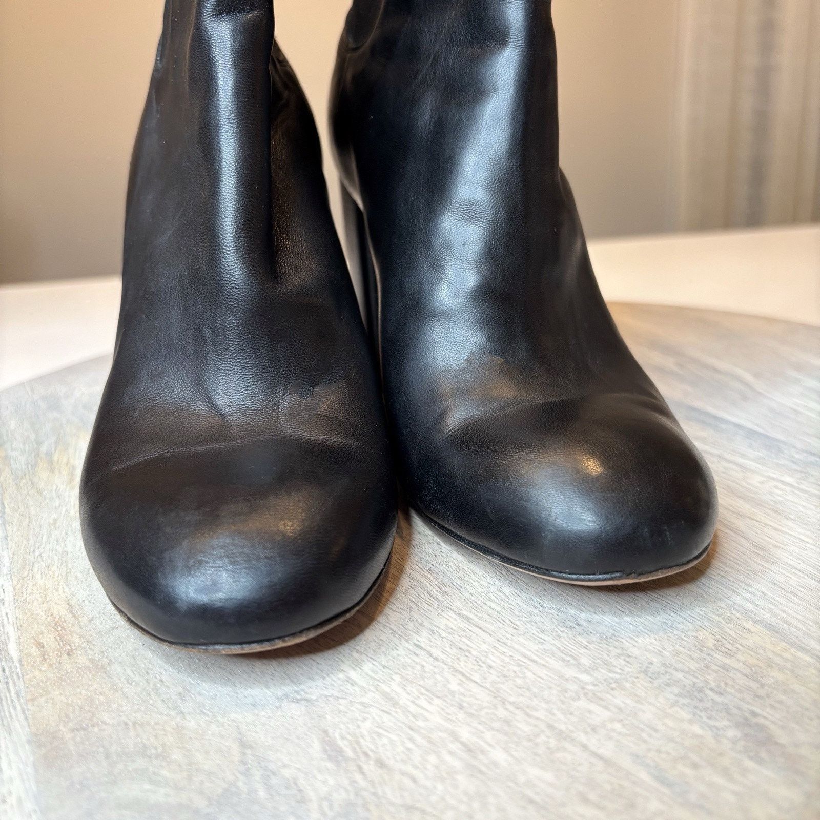 Rag & Bone Rag & Bone Agnes Black Leather Boots Heels US Size 6.5 Size US 6.5 / IT 36.5 - 5 Thumbnail