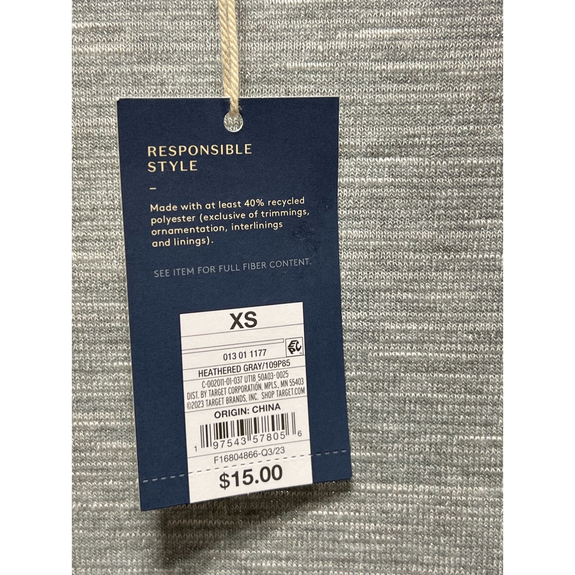 Other Universal Thread - Women's Mock Neck Turtleneck T-Shirt Gray Size XS / US 0-2 / IT 36-38 - 11 Thumbnail