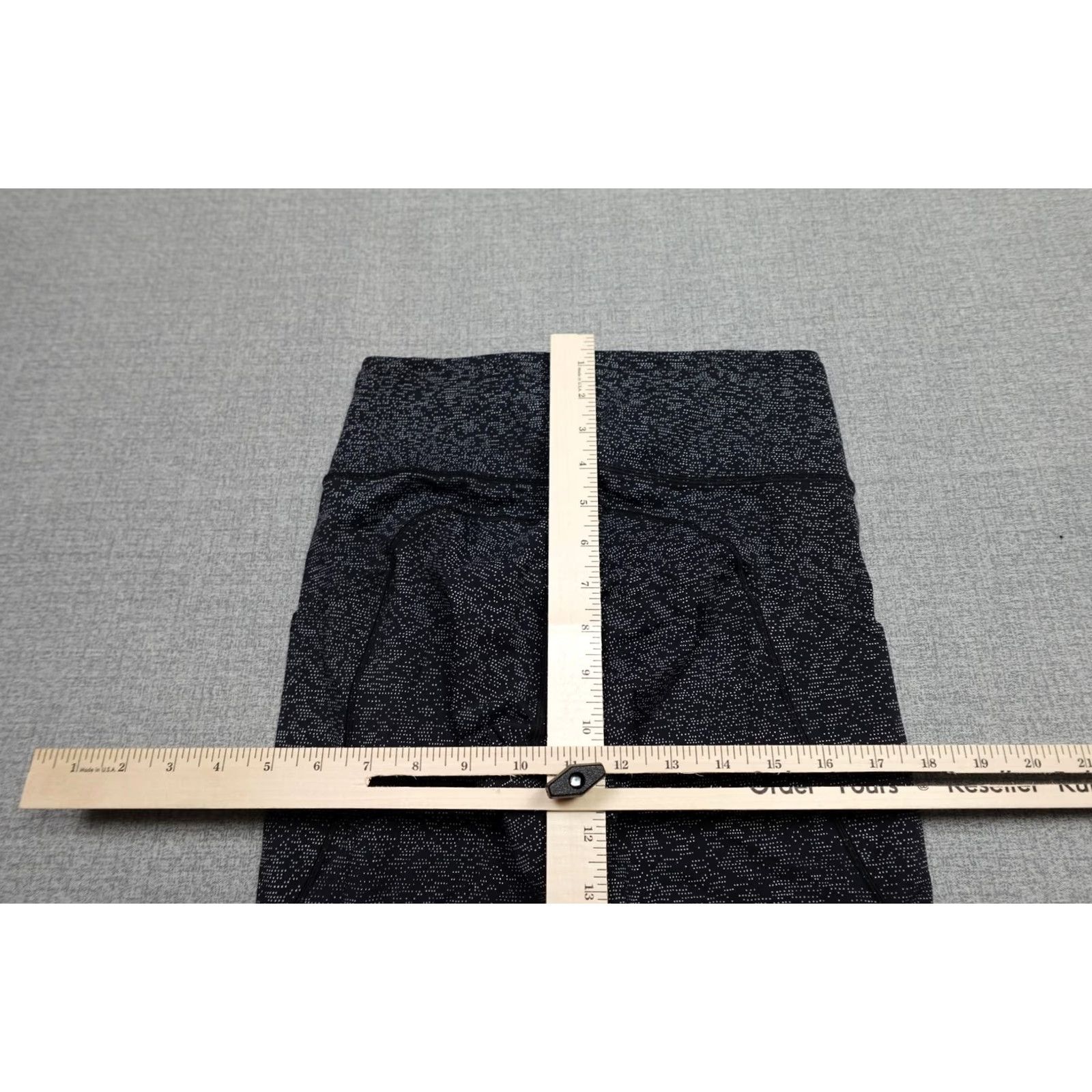 Lululemon Lululemon Wunder Under Leggings Womens 6 Black Spotted High Rise Knit Yoga Capri Skinny" Size 28" / US 6 / IT 42 - 6 Thumbnail
