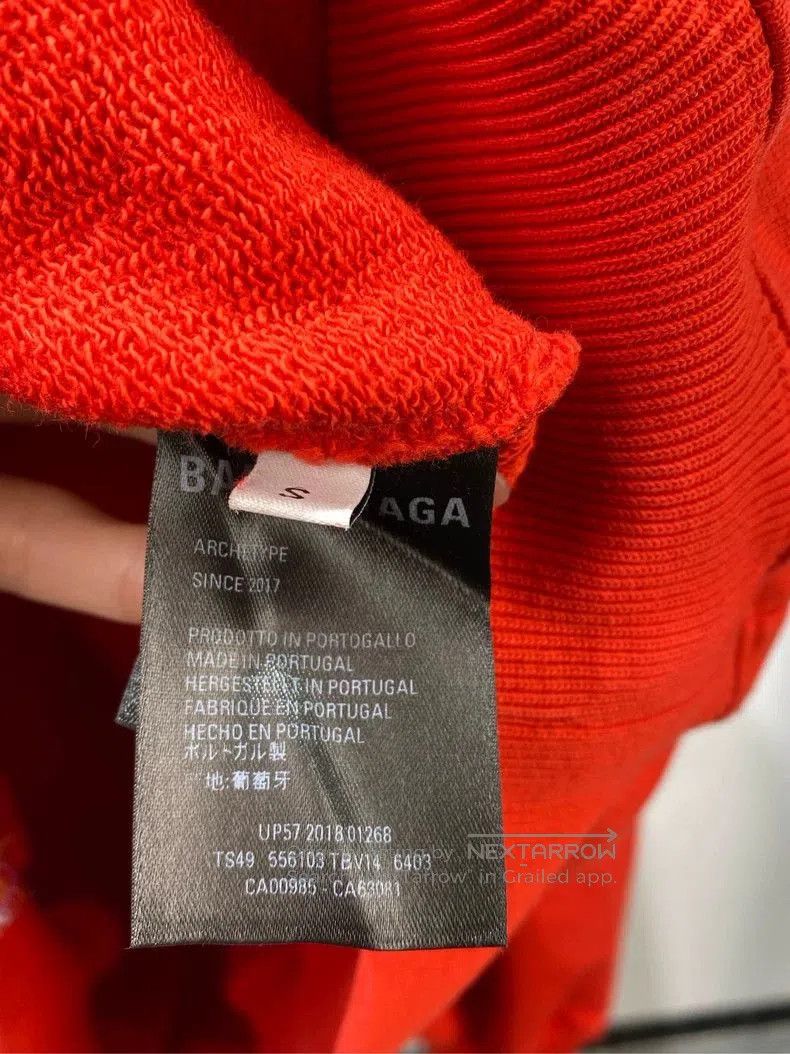 Balenciaga Balenciaga Red Logo Print Hoodie. Size US S / EU 44-46 / 1 - 4 Thumbnail