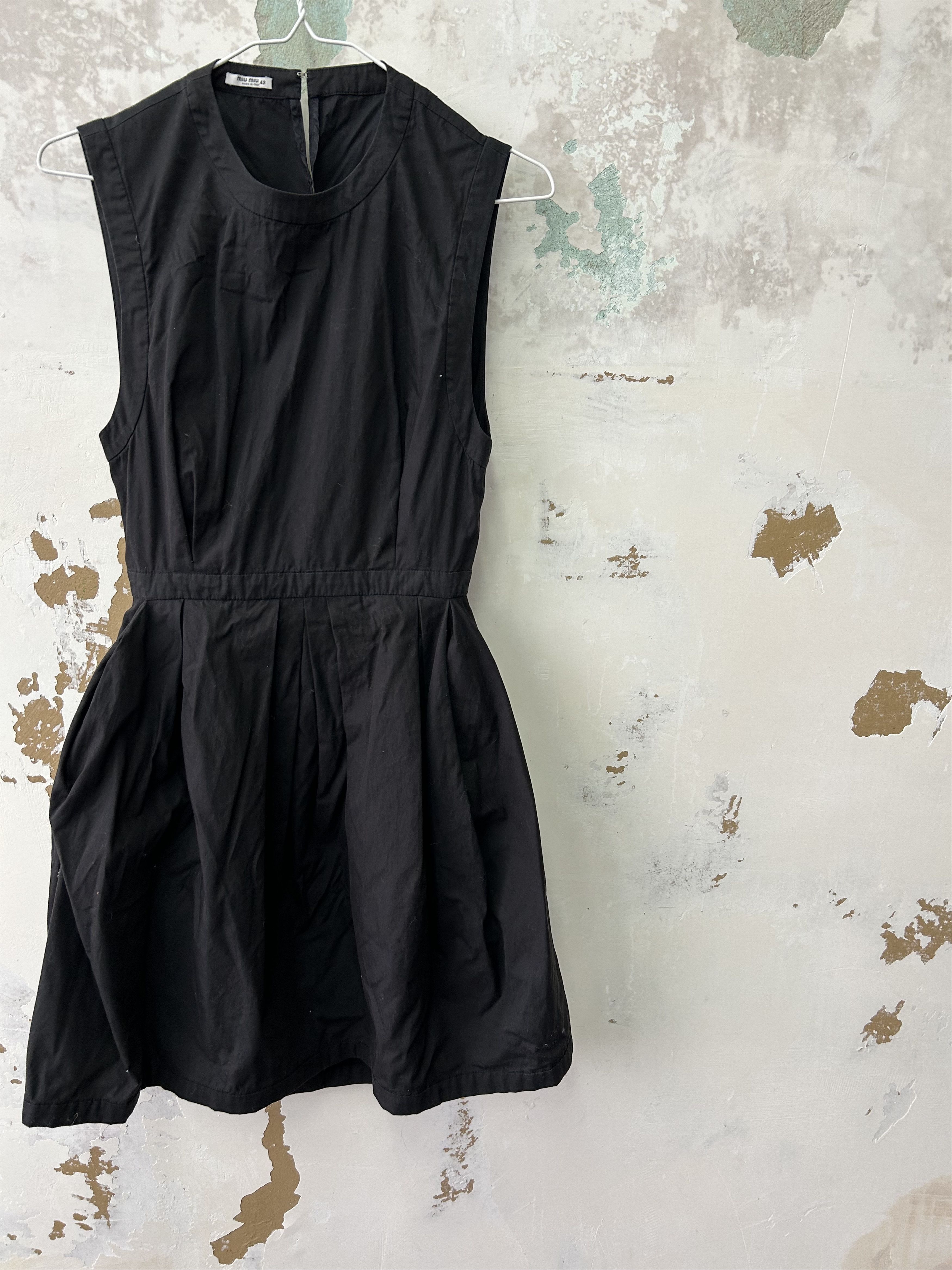 Miu Miu Miu Miu Dress Womens 42 Black Made in Italy Size M / US 6-8 / IT 42-44 - 2 Thumbnail