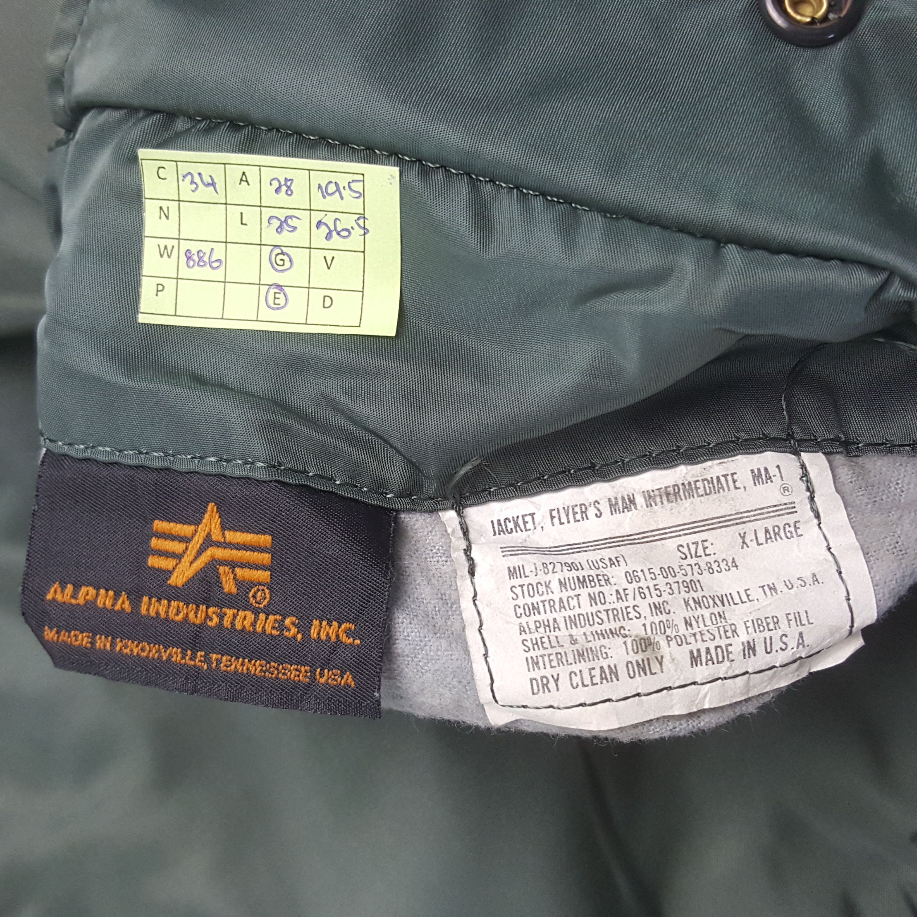 Alpha Industries Vintage Alpha Industries X Hysteric Custom Bombers Jacket 34 Size US XXL / EU 58 / 5 - 10 Thumbnail