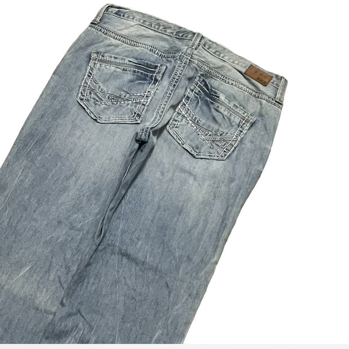 BKE Baggy Embroidered Y2K BKE Denim Jeans Size US 38 / EU 54 - 2 Thumbnail