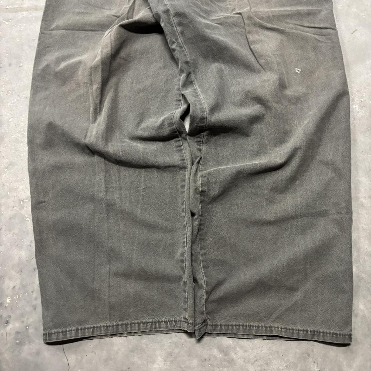 Japanese Brand × Vintage Crazy Vintage Y2K/2000s Baggy Faded Khaki Workwear Casual Skater Pants! Size US 36 / EU 52 - 6 Thumbnail