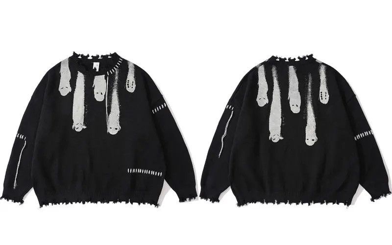 Japanese Brand × Vintage Hip Hop Streetwear Gothic Punk Grunge Style Sweater Size US L / EU 52-54 / 3 - 5 Thumbnail