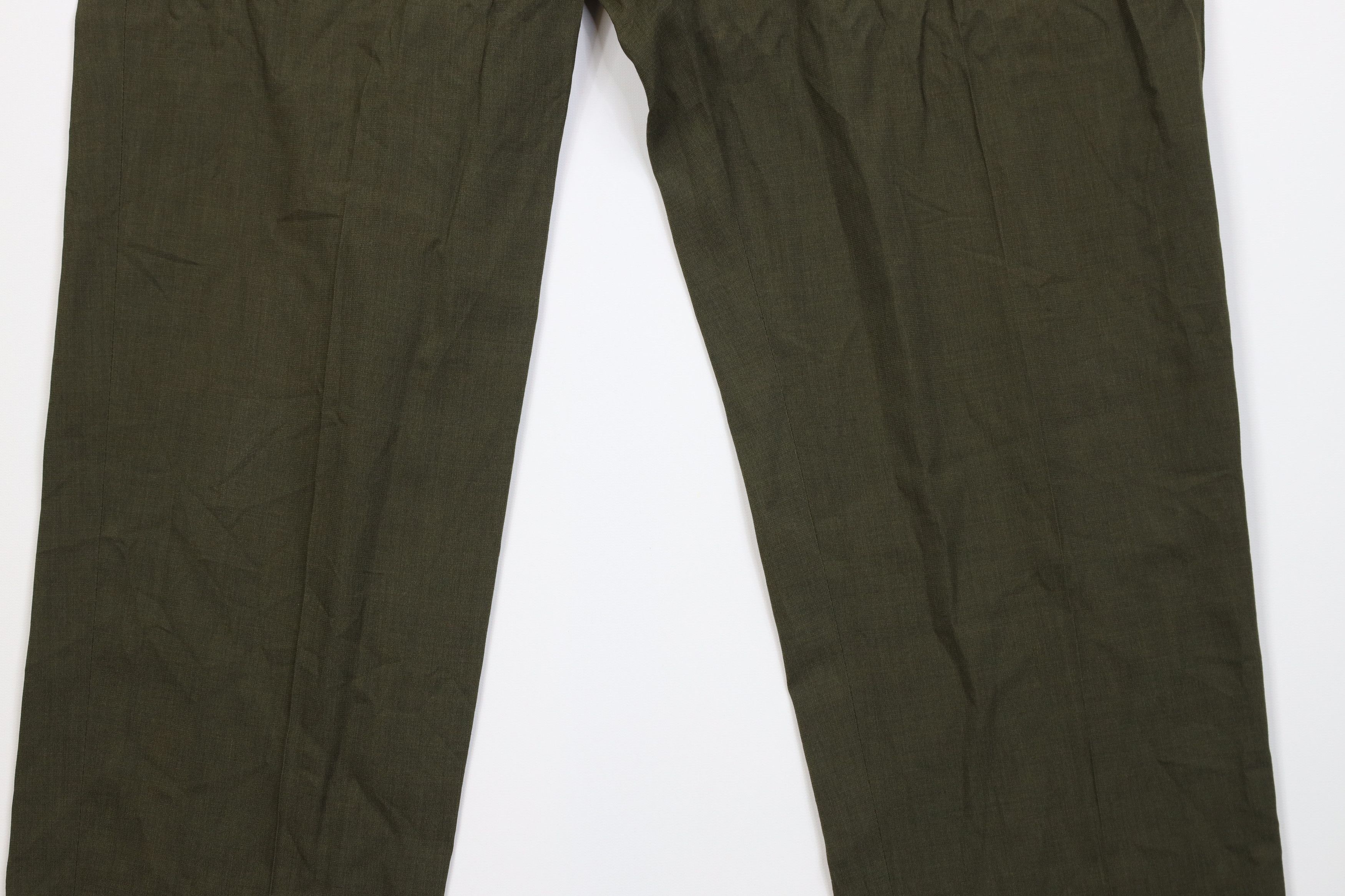 Vintage Vintage 50s 60s Streetwear Wool Knit Chino Pants Green USA Size US 36 / EU 52 - 3 Thumbnail