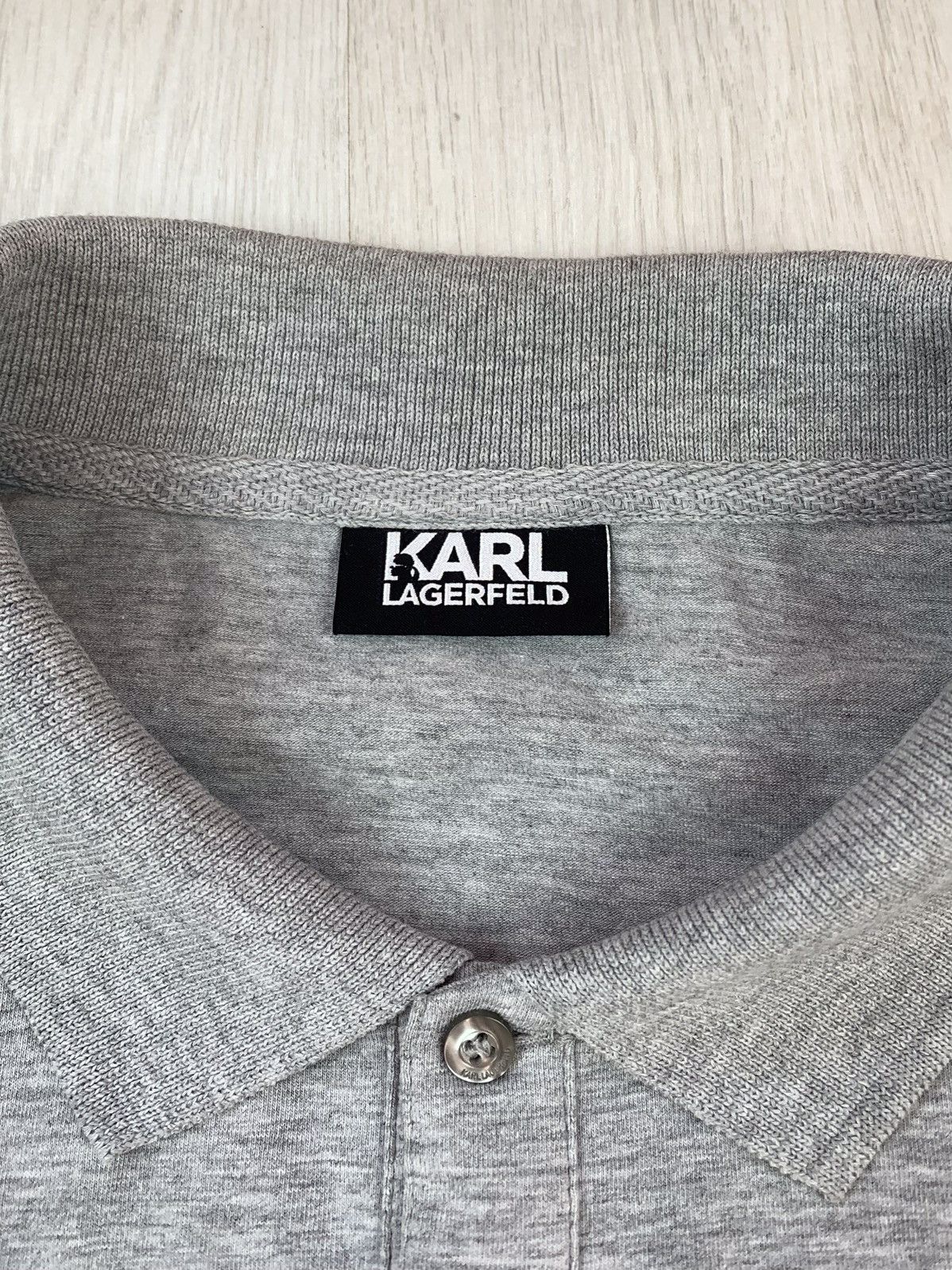 Karl Lagerfeld Karl Lagerfeld Polo Shirt Grey Size M-L Size US L / EU 52-54 / 3 - 5 Thumbnail