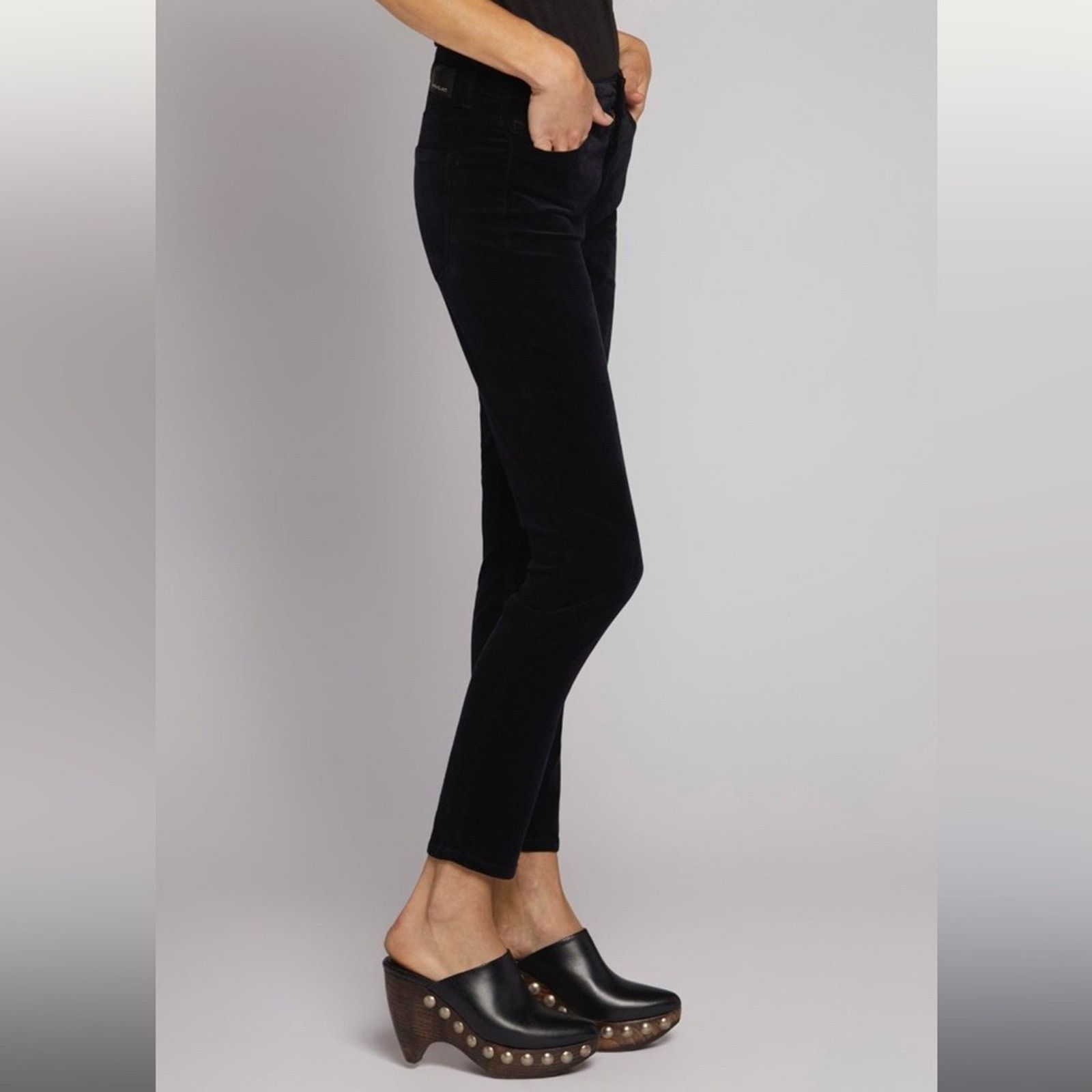 Current/Elliot Current/Elliott Stiletto Velvet Pant Size 29" - 5 Thumbnail