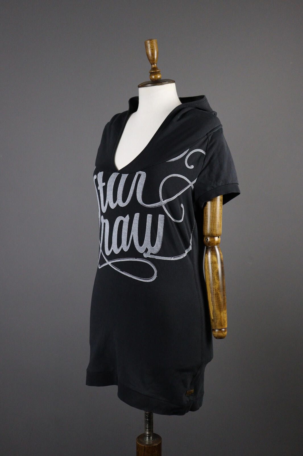 G-Star G-Star Black Big Logo Bodycon Hooded Sweater Dress Size L Size L / US 10 / IT 46 - 1 Thumbnail