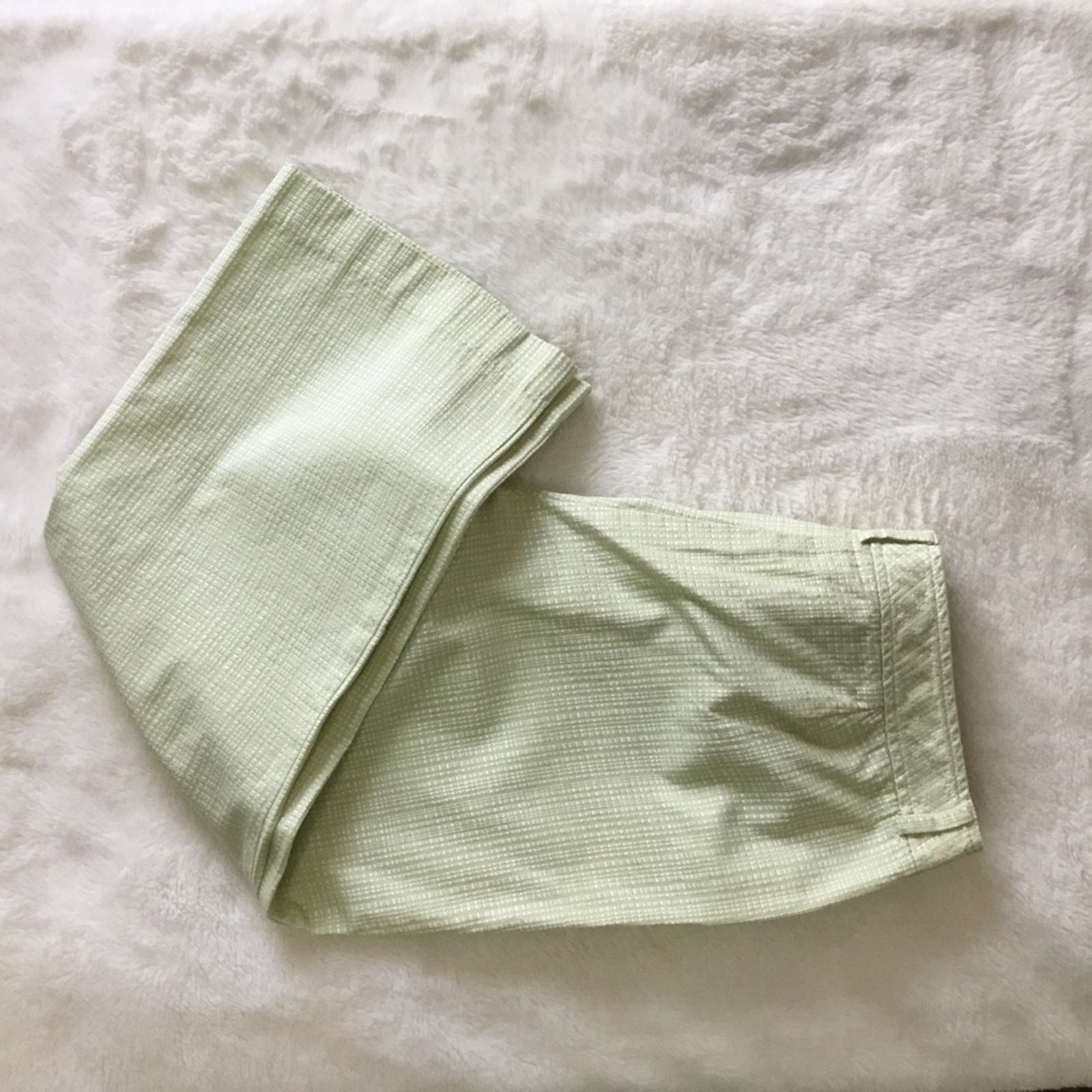 Ann Taylor Ann Taylor Green Pattern Crop Pants Size 28" / US 6 / IT 42 - 8 Thumbnail