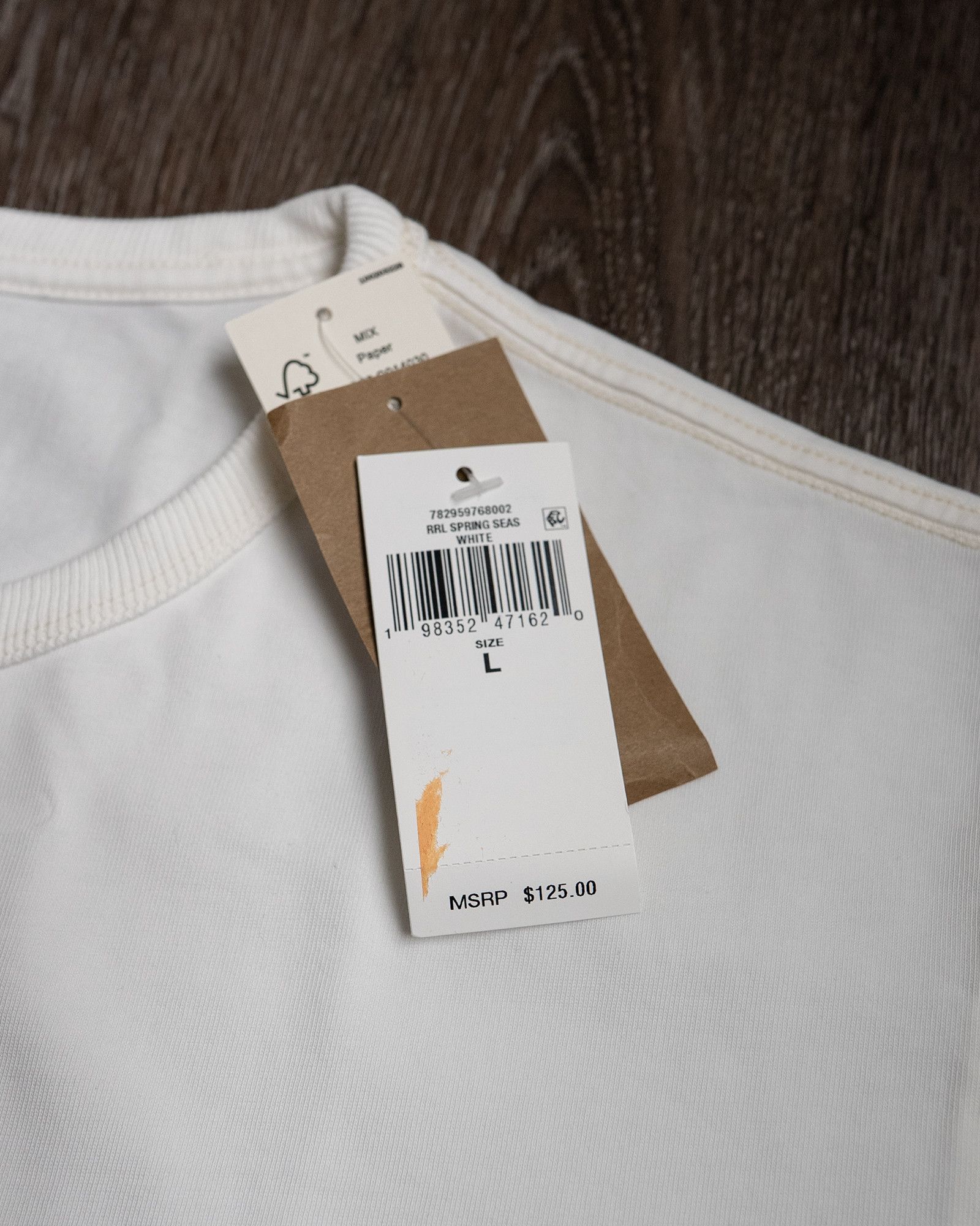RRL Ralph Lauren Heavyweight T-Shirt in White (NWT) Size US L / EU 52-54 / 3 - 2 Thumbnail