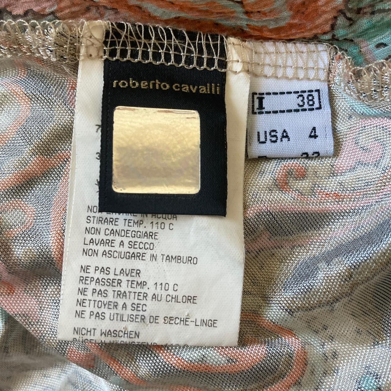 Just Cavalli × Roberto Cavalli class by roberto cavalli 00s zebra & floral maxi dress Size S / US 4 / IT 40 - 4 Thumbnail