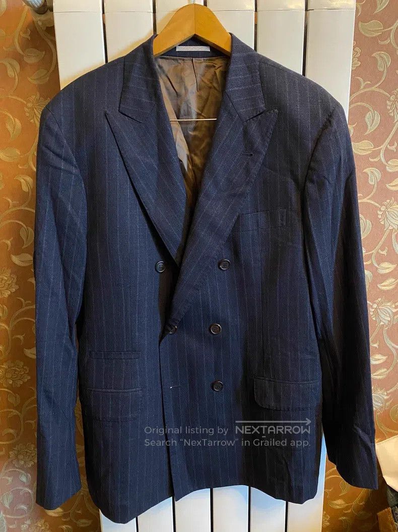 Brunello Cucinelli Brunello Cucinelli Double-breasted suit jacket, 99% virgin Size 50L - 1 Thumbnail