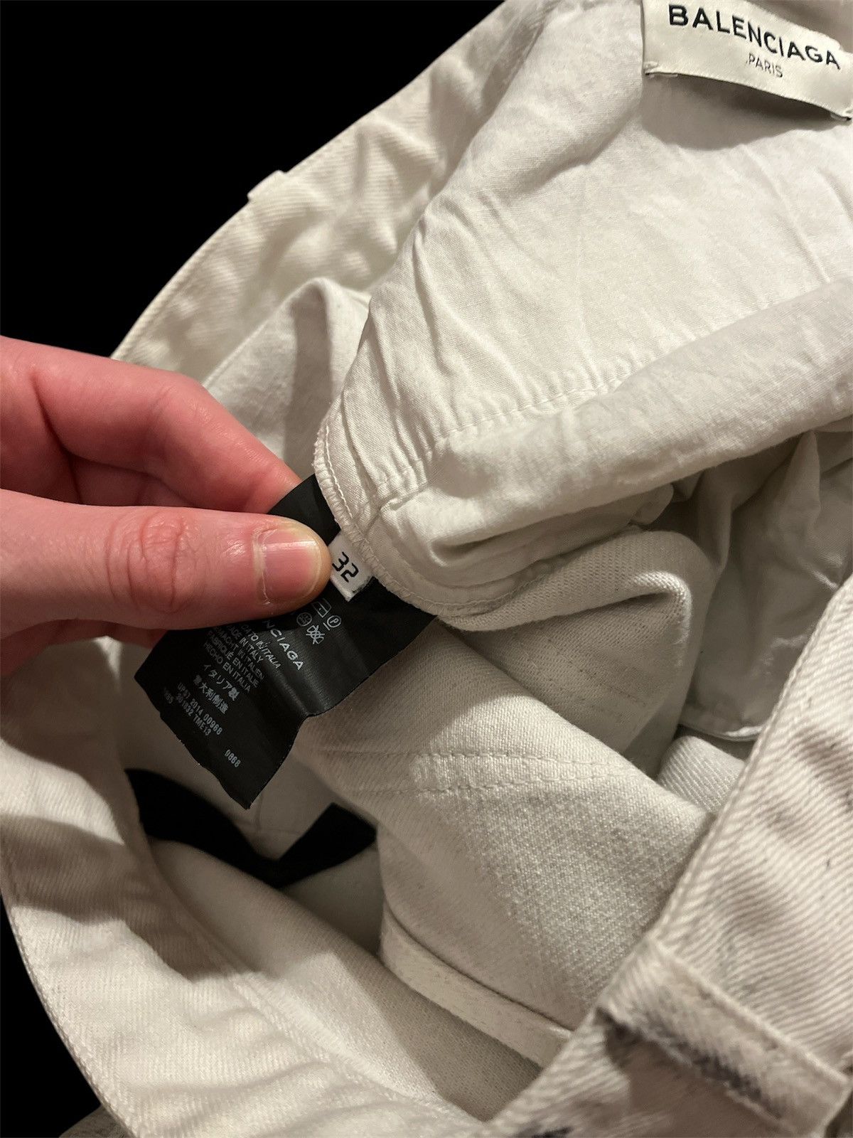 Balenciaga Balenciaga fw14 cracked paint denim jeans Size US 30 / EU 46 - 6 Thumbnail