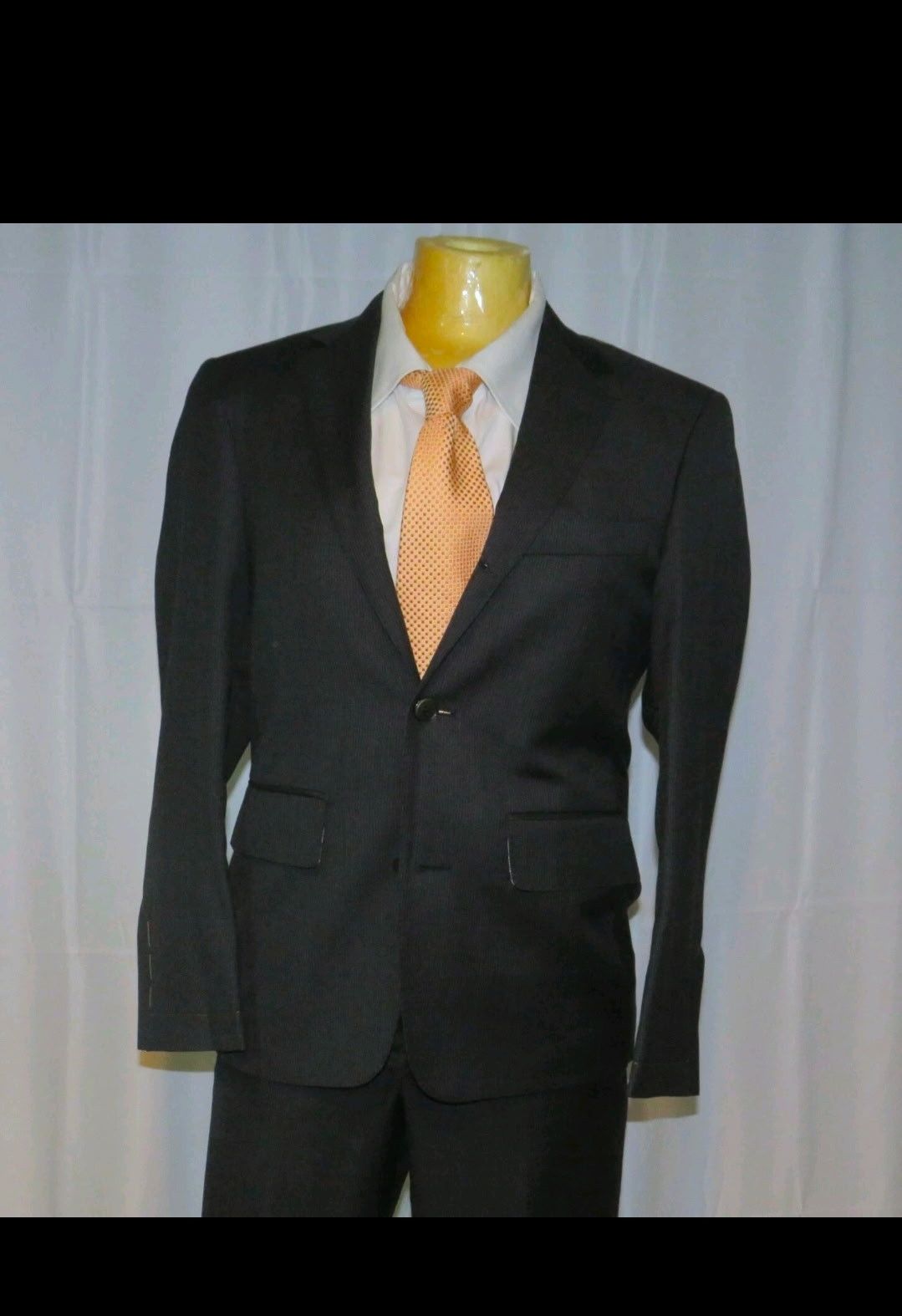 Brooks Brothers Black Fleece Charcoal Striped Suit BB00 NWT Size 34R - 3 Thumbnail