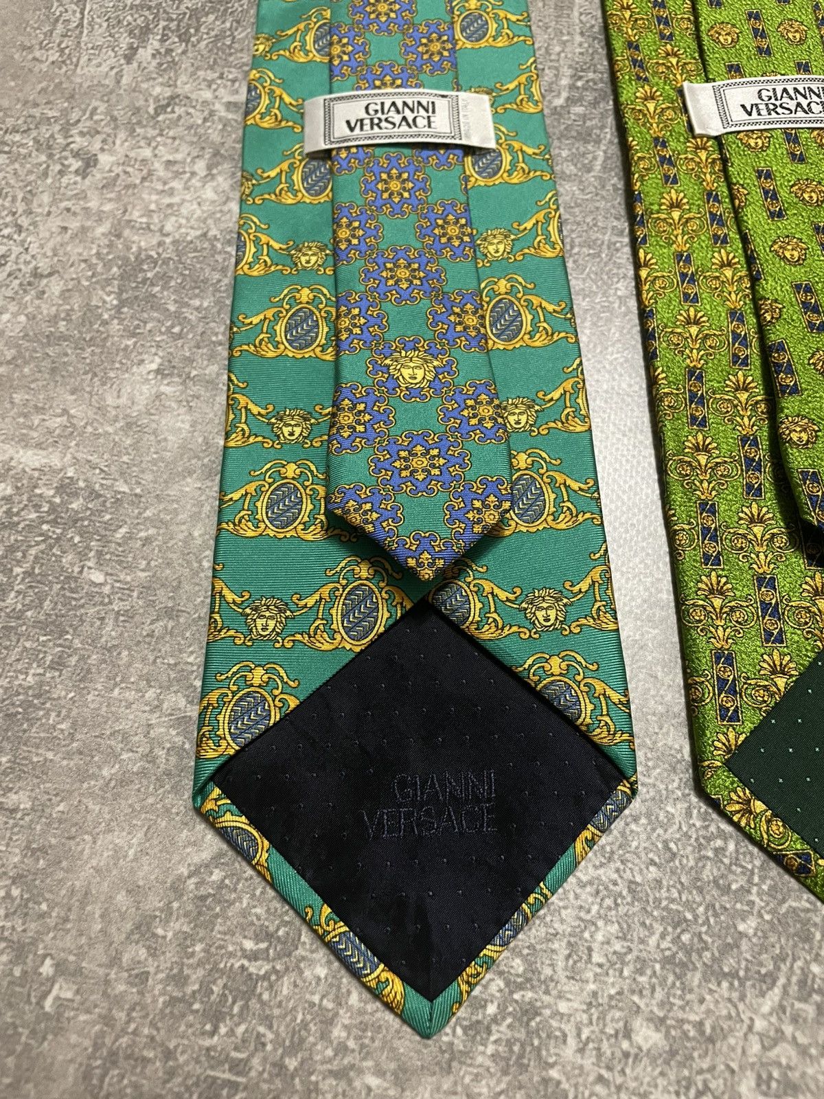 Versace x3 Vintage Gianni Versace Monogram Silk Ties Size ONE SIZE - 3 Thumbnail