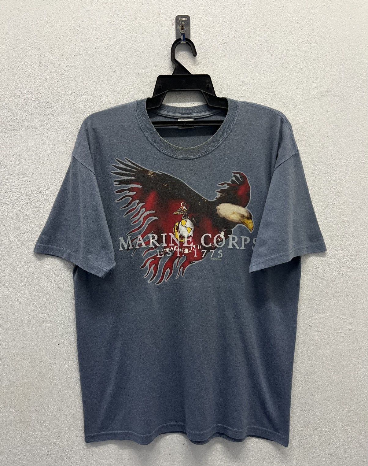 Gildan × Vintage VINTAGE GILDAN MARINE CORPS EST. 1775 2008 GRUNT.COM SHIRT Size US L / EU 52-54 / 3 - 1 Thumbnail