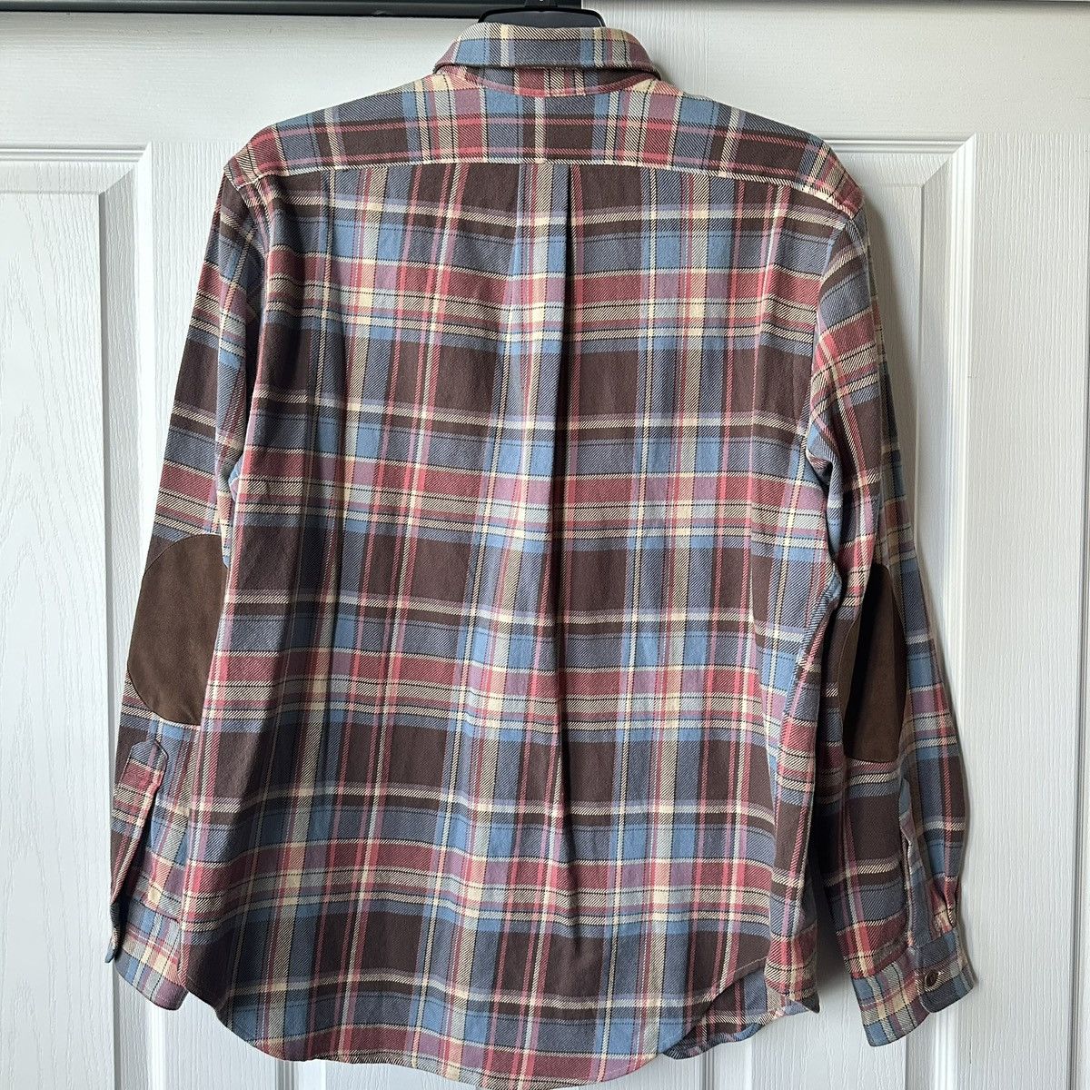 Polo Ralph Lauren Polo Ralph Lauren Flannel Blue Plaid Shirt Large Vintage Size US L / EU 52-54 / 3 - 3 Thumbnail