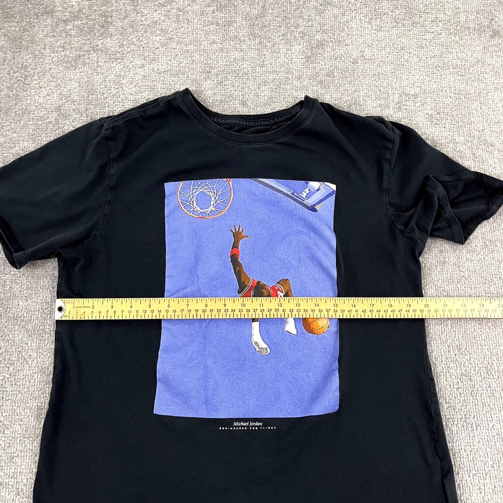 Jordan Brand VINTAGE NIKE JORDAN Shirt Mens Large Black Jumpman Flight Photo Graphic Tee Basketball Size US L / EU 52-54 / 3 - 6 Thumbnail
