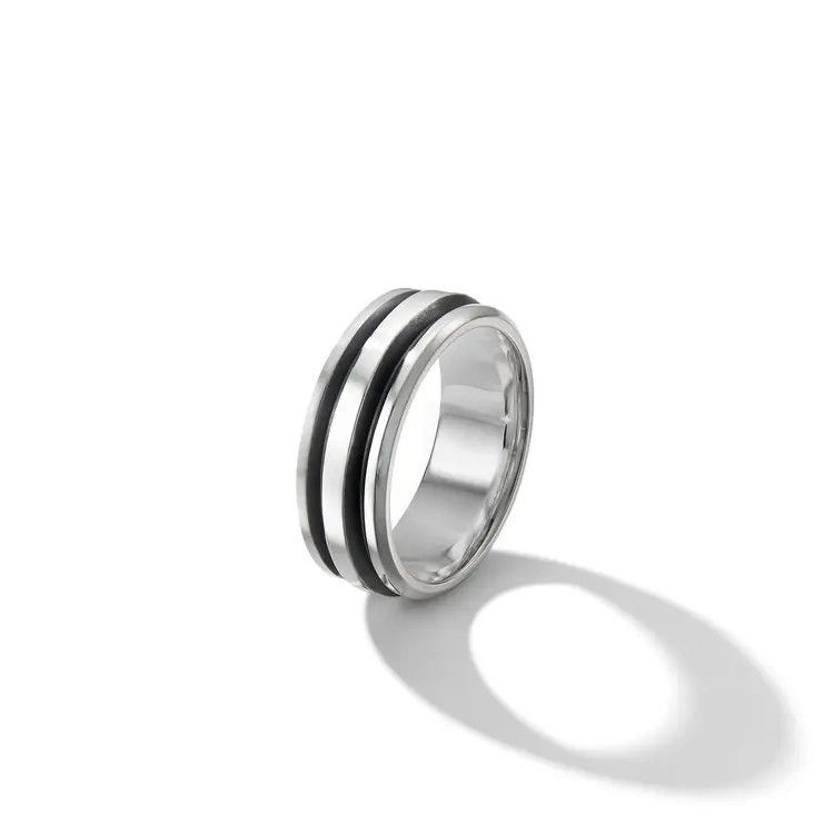 David Yurman o1w1db11025 R25398M /Size 8 /Rings in Silver Size ONE SIZE - 2 Thumbnail