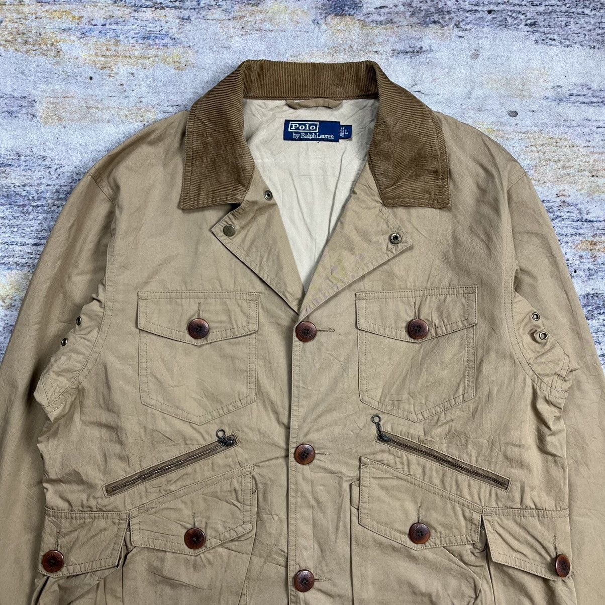 Polo Ralph Lauren Vintage 90s Polo Ralph Lauren tactical multi pocket jacket Size US L / EU 52-54 / 3 - 4 Thumbnail