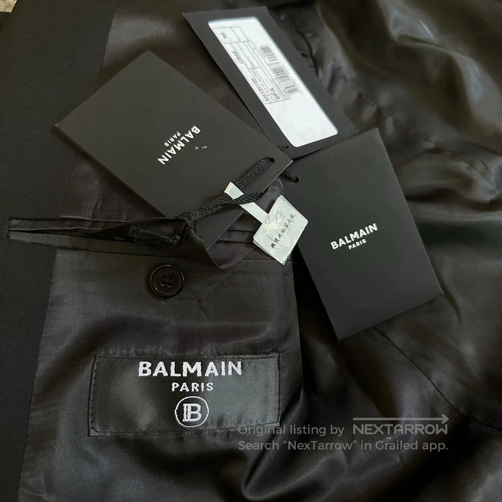 Balmain balmain gold studded lapel blazer jacket. Size US L / EU 52-54 / 3 - 4 Thumbnail