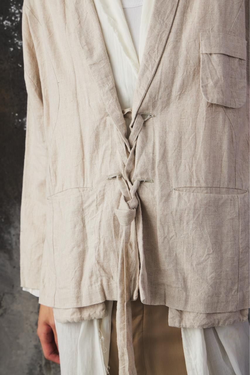 Other Project by H. T00513-1 Ross Brushed Linen Canvas Blazer Size US S / EU 44-46 / 1 - 7 Thumbnail