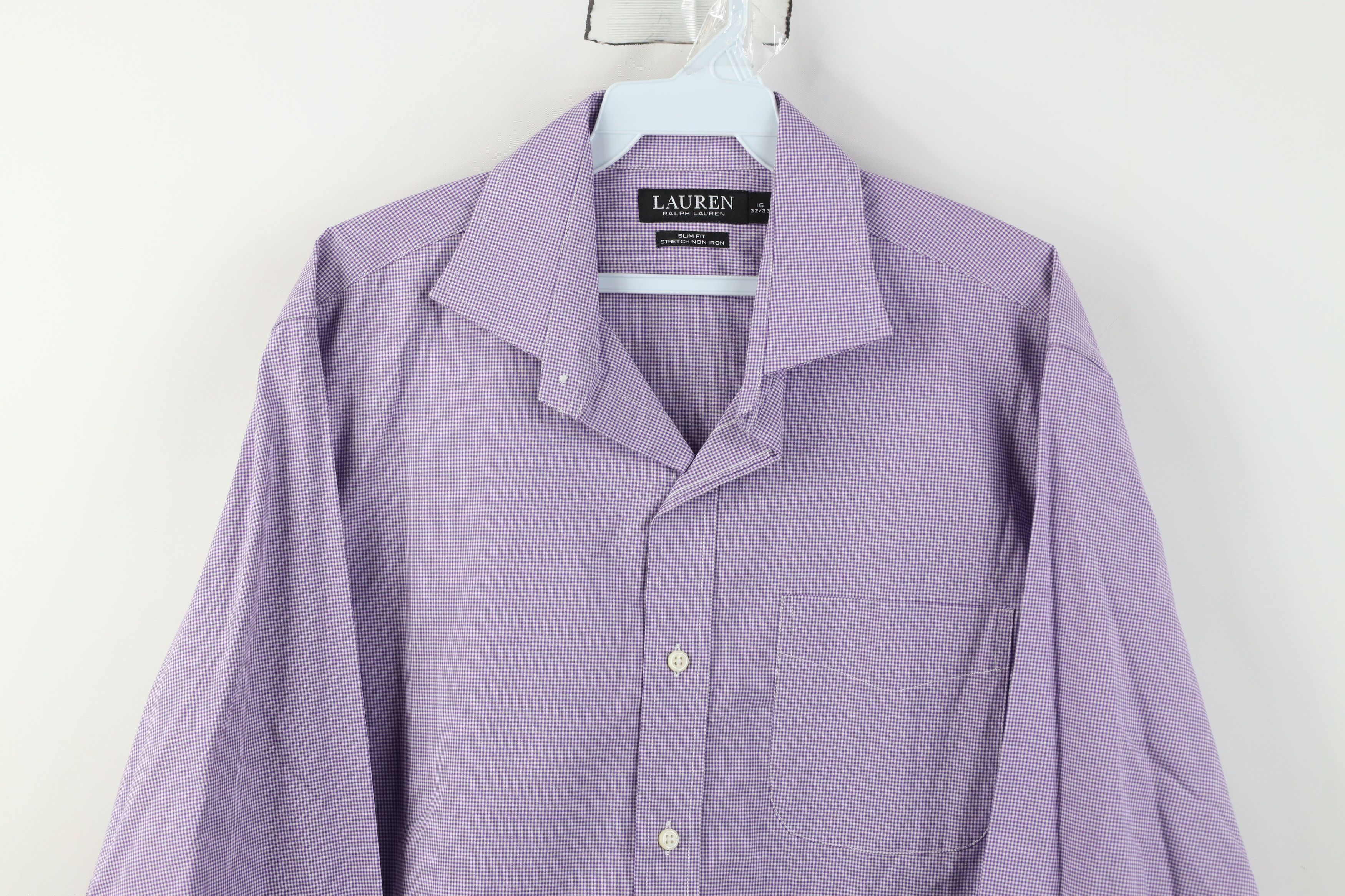 Ralph Lauren Ralph Lauren Black Label Fit Stretch Collared Button Shirt Size US M / EU 48-50 / 2 - 2 Thumbnail