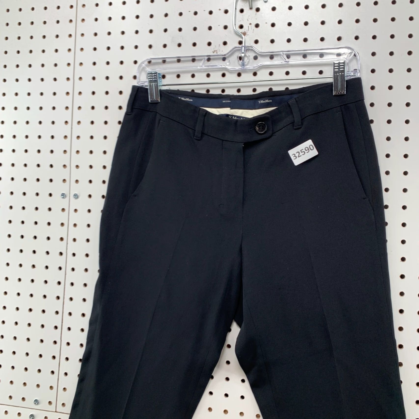 Max Mara Max Mara Dress Pants Black Womens Size 8 30x29.5 Tapered Business Pants Womens Size 30" / US 8 / IT 44 - 4 Thumbnail
