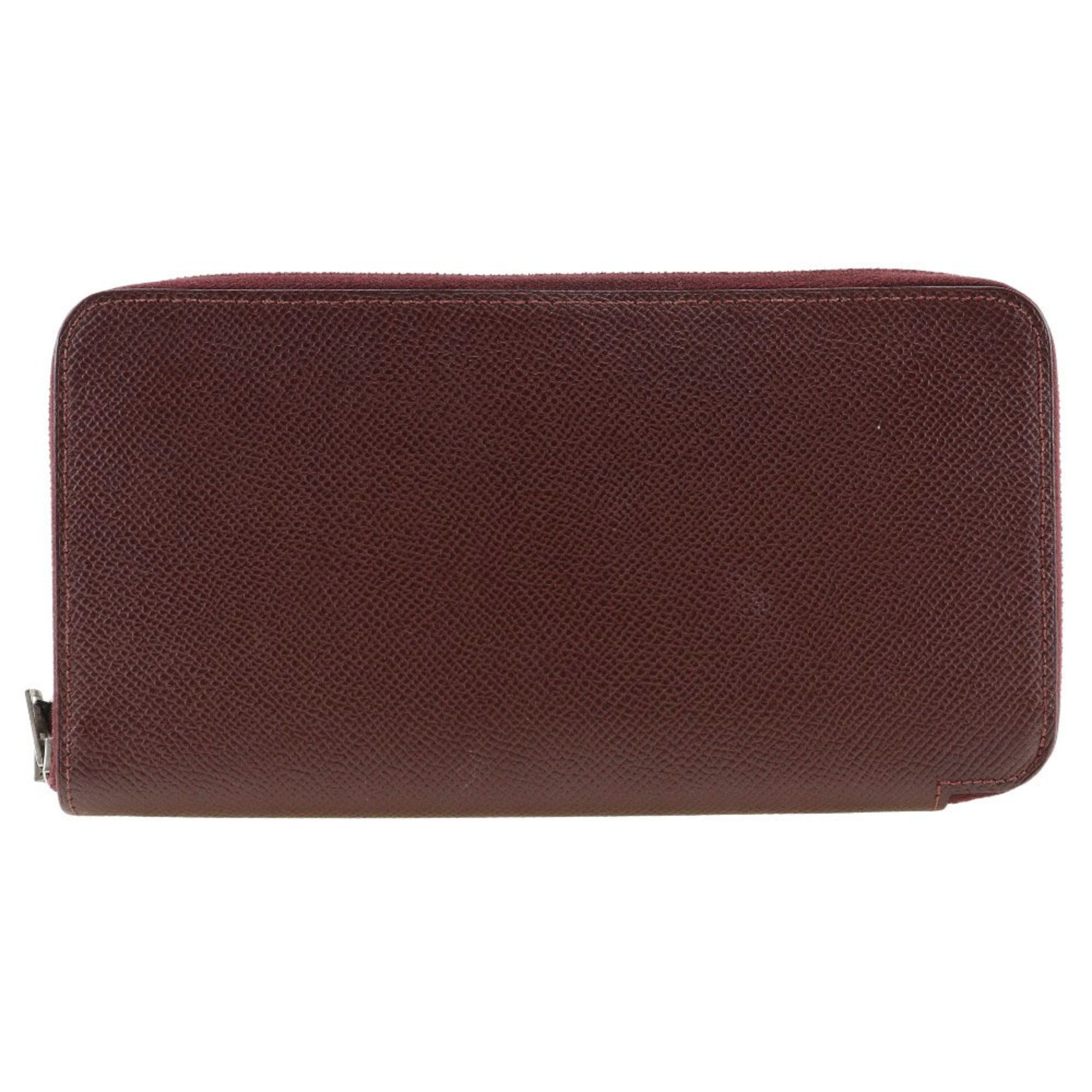 Hermes HERMES Azap Long Silk Inn Wallet Epsom Leather Rouge H 2014 Bordeaux □R Women's Size ONE SIZE - 1 Thumbnail