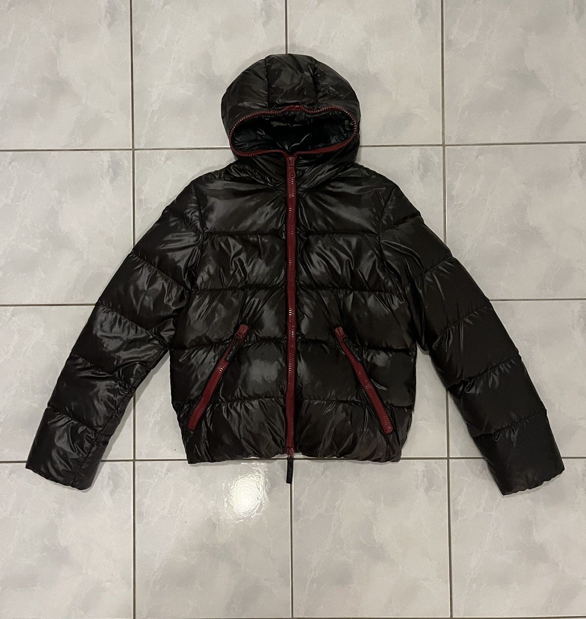 Duvetica Mens chocolate brown/ burgundy down Duvetica puffer coat Size US M / EU 48-50 / 2 - 1 Thumbnail
