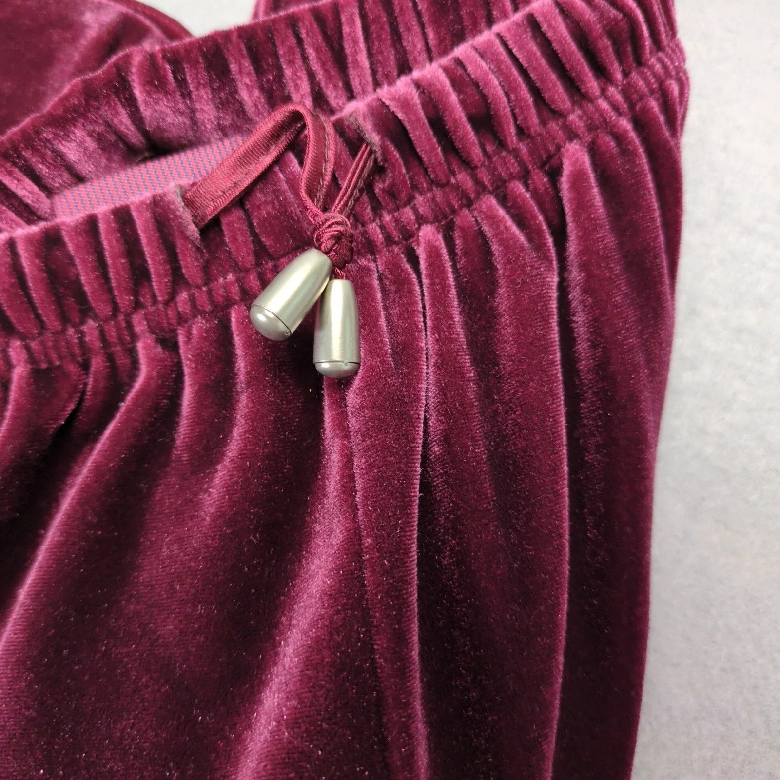 Denim & Co. Denim & Co 3pc Burgundy Velour Outfit: Shirt Skirt Pants M Size M / US 6-8 / IT 42-44 - 10 Thumbnail