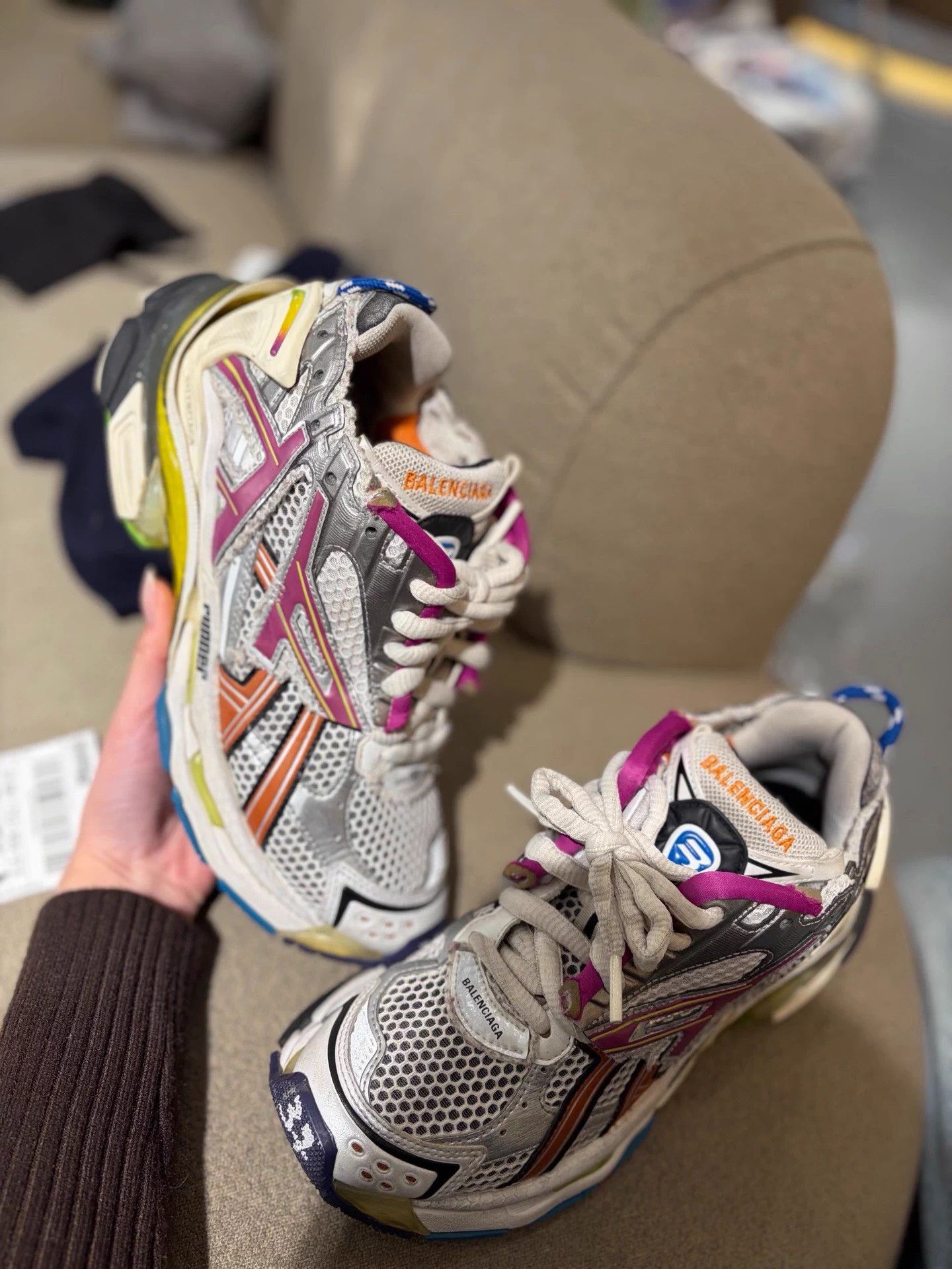 Balenciaga Balenciaga new color blocked platform dad shoe 36 99 new Size US 5 / IT 35 - 2 Thumbnail