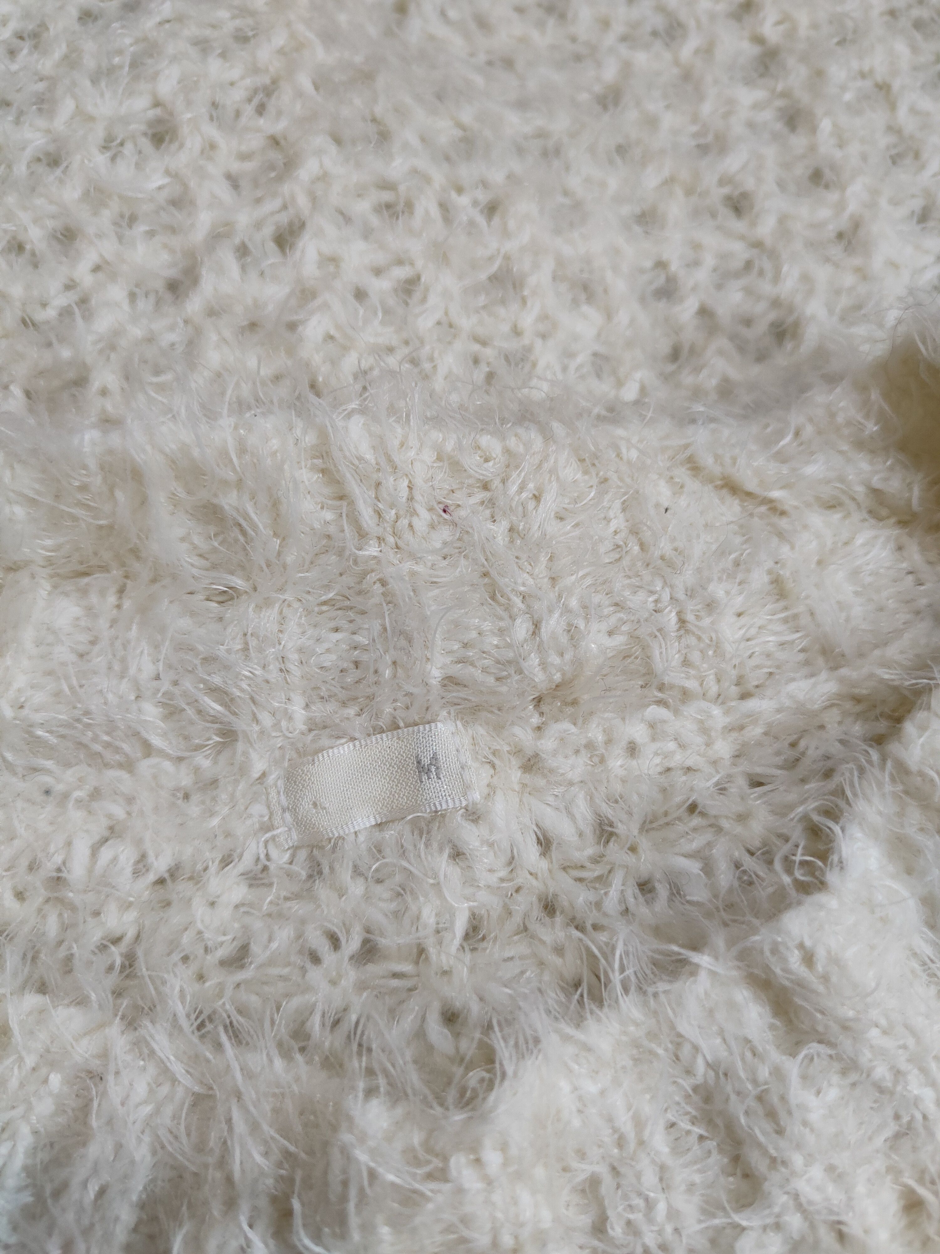 GU × Japanese Brand GU Cream Shag Shaggy Fur Mohair Knitwear #S2091 Size M / US 6-8 / IT 42-44 - 12 Thumbnail