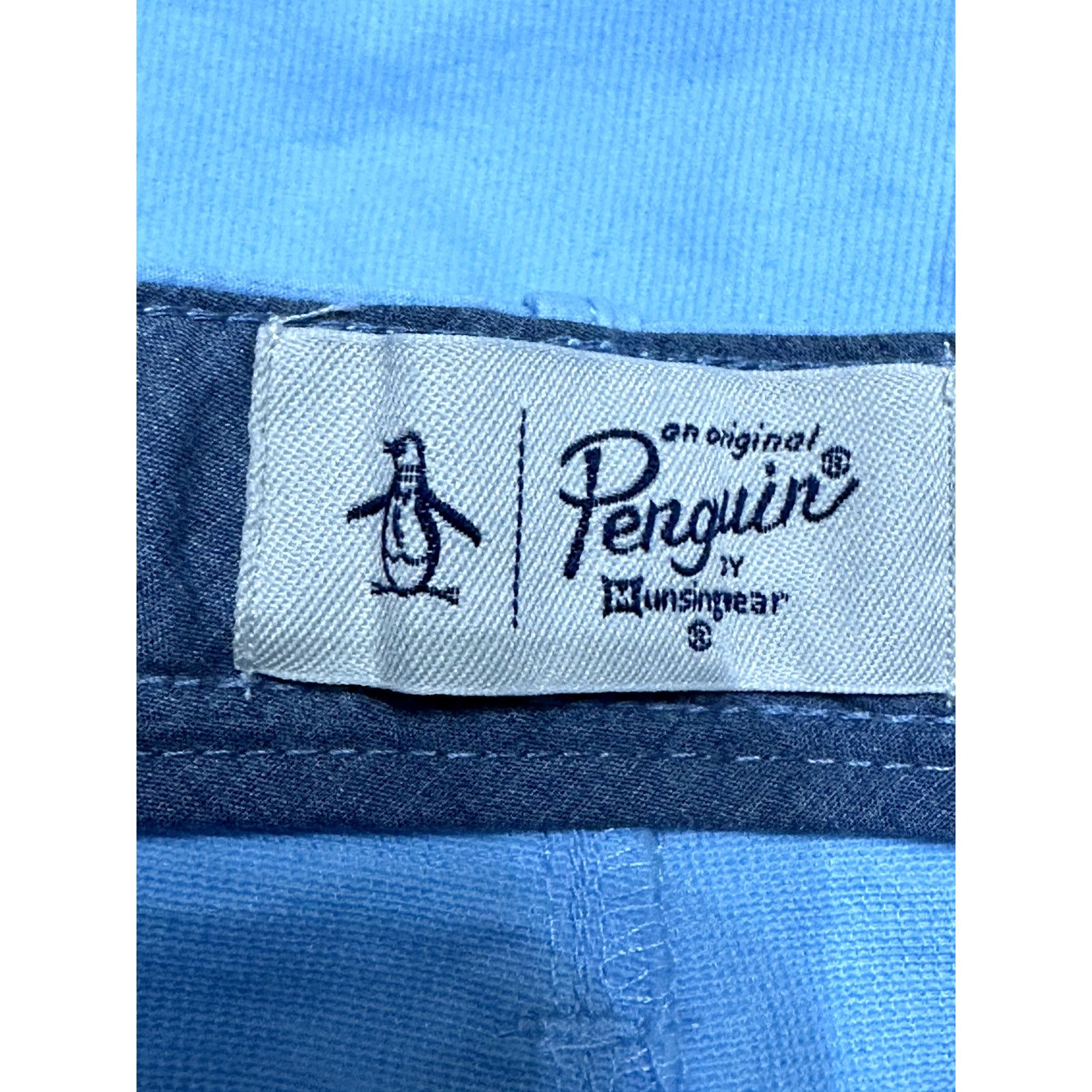 Original Penguin Original Penguin Chino Shorts Solid Light Blue Men's 38 NWT Size US 38 / EU 54 - 9 Thumbnail