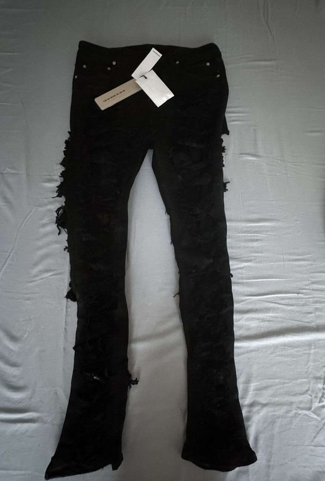 image of Rick Owens Drkshdw Luxor Detroit Low-Rise Skinny Jeans in Black, Men's (Size 32)