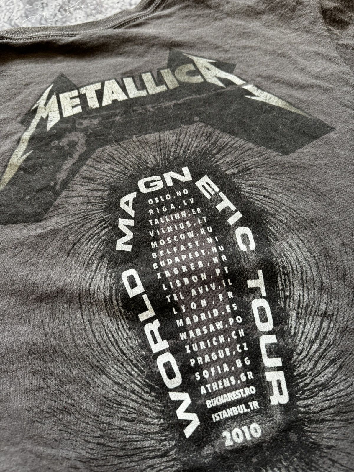 Gildan × Metallica × Vintage True Vintage Metallica 00s World Magnetic Tour 2010 Size US S / EU 44-46 / 1 - 8 Thumbnail