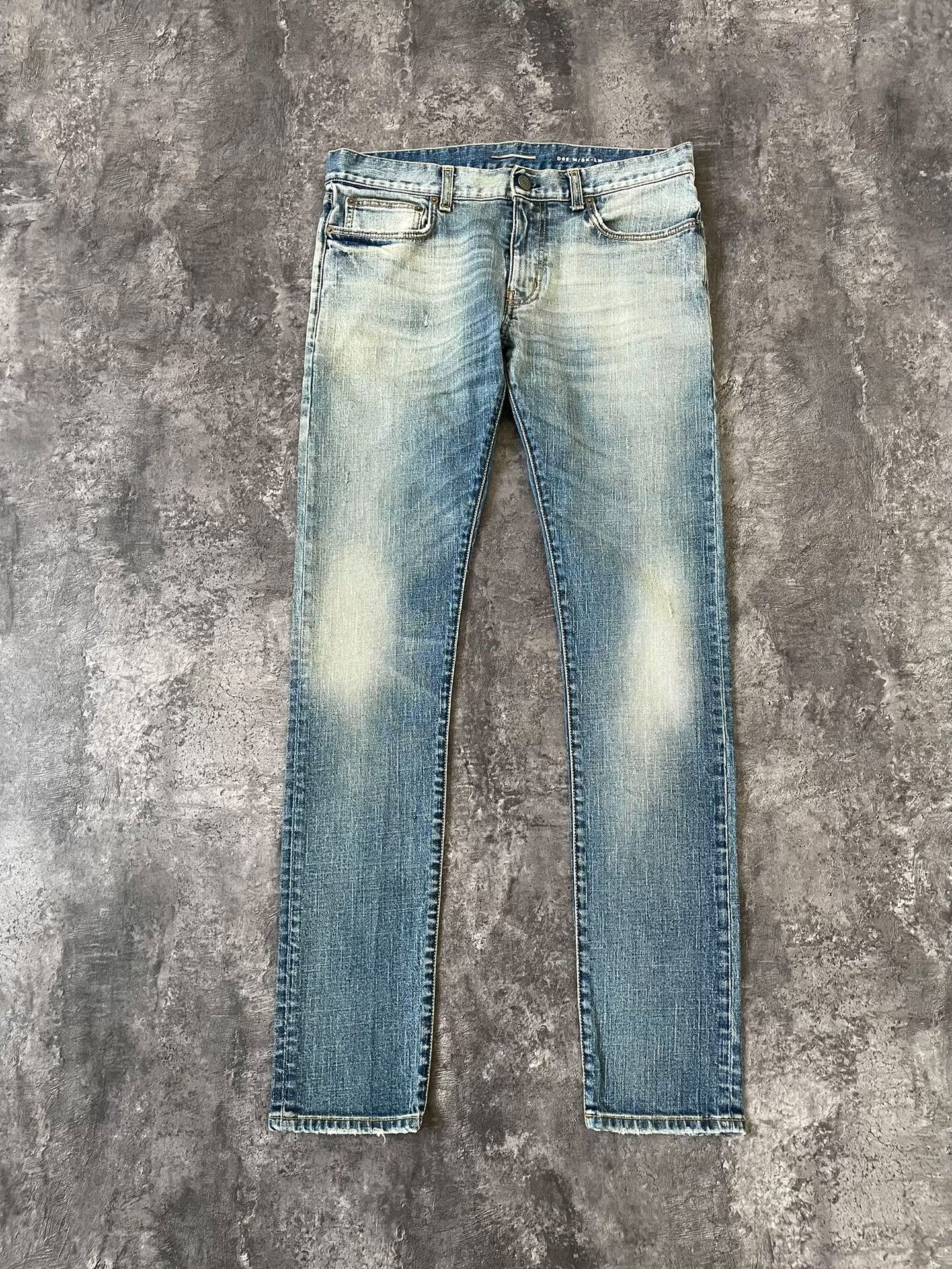Saint Laurent Paris Saint Laurent Light Blue Stone Washed Jeans Size US 32 / EU 48 - 1 Thumbnail