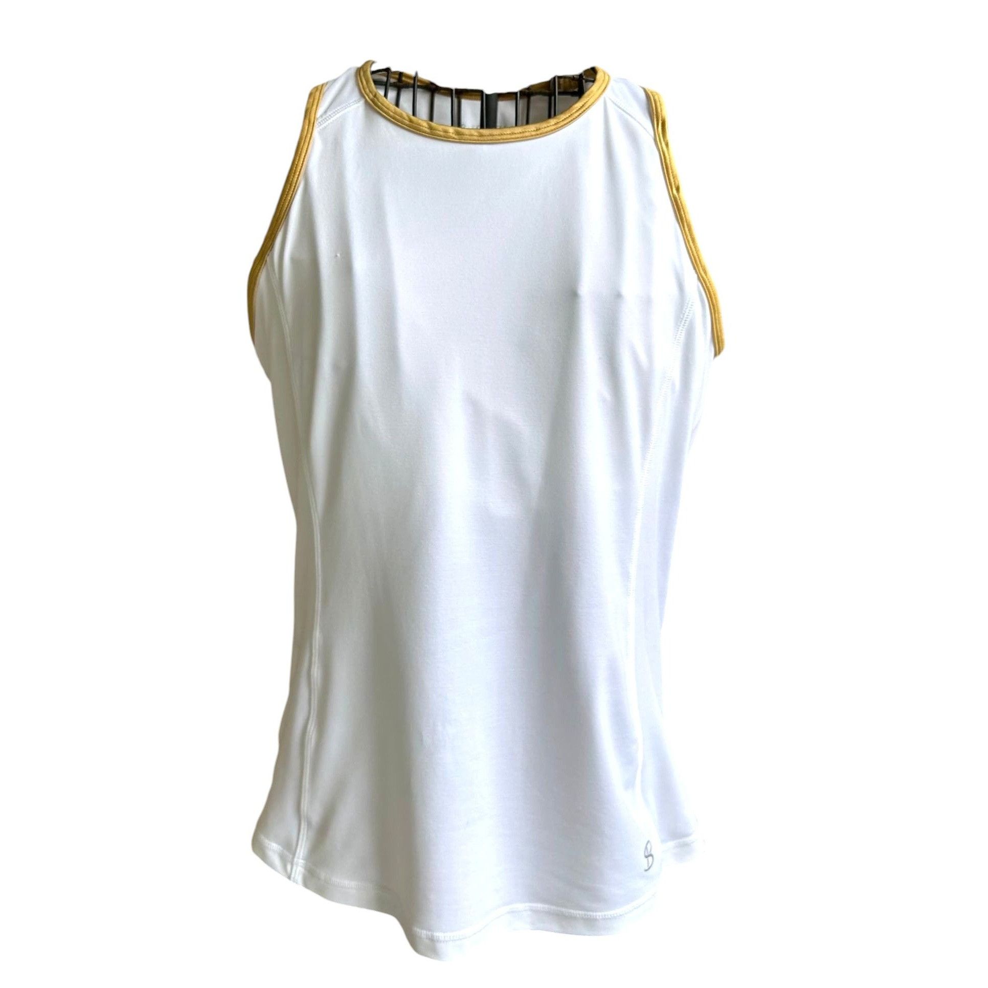 Other Bosofibella Athletic Top Large White Sleeveless Racerback Pi Size L / US 10 / IT 46 - 2 Thumbnail