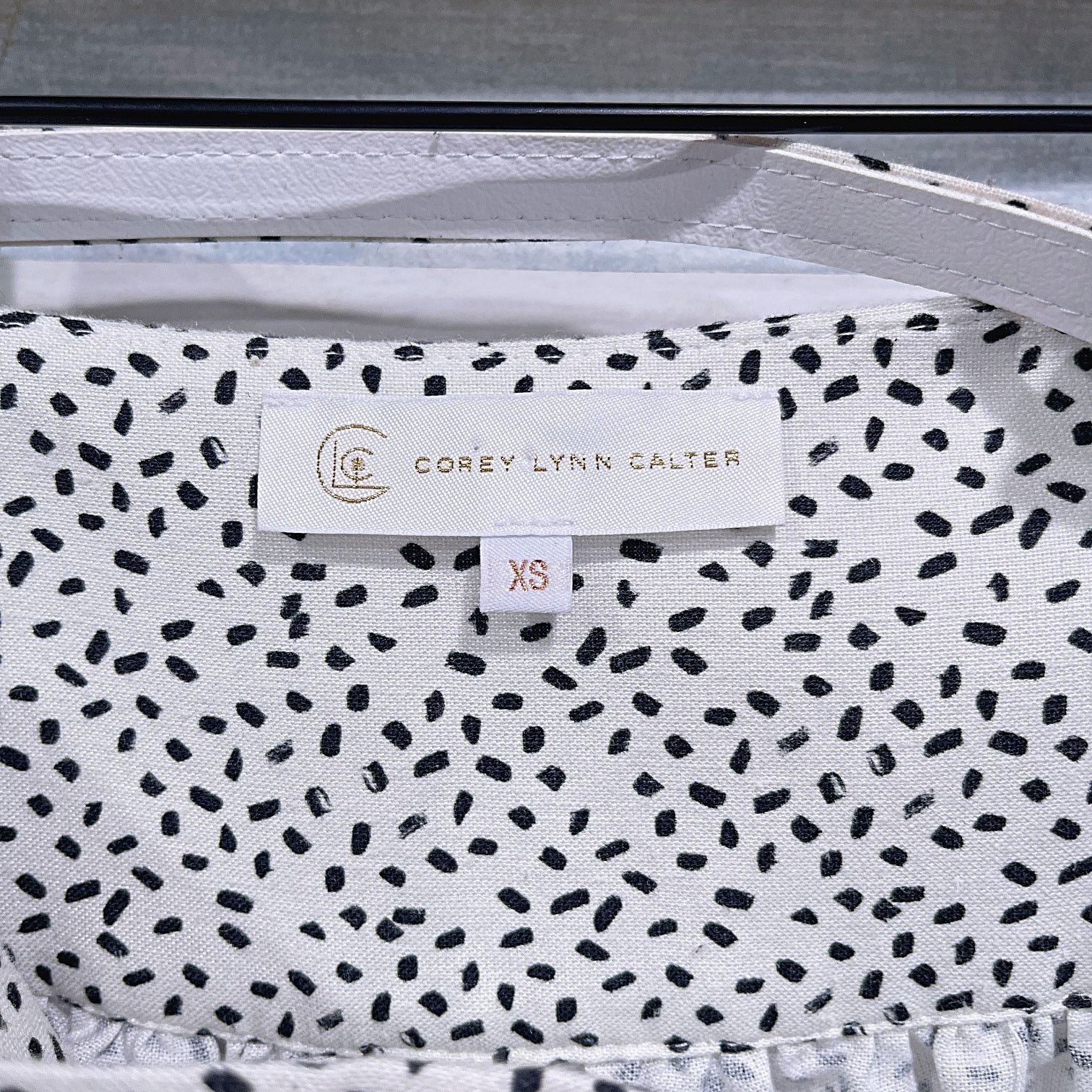 Corey Lynn Calter Corey Lynn Calter Yoke Belted Midi Skirt White Black Dot XS Size 25" / US 0 / IT 36 - 5 Thumbnail
