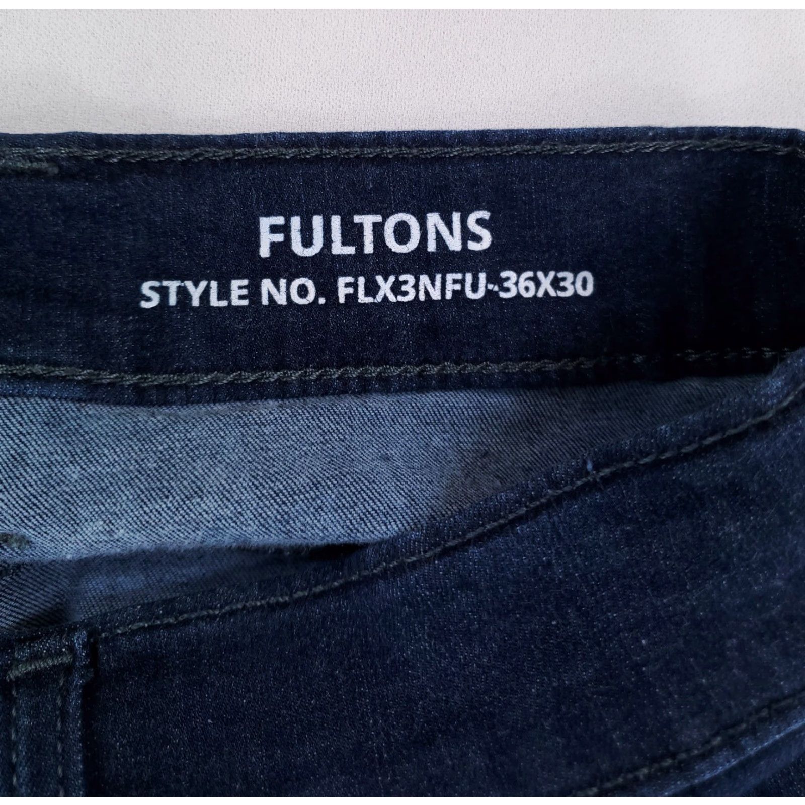 Vintage Mugsy Jeans Fultons Stretch Blue Jeans Straight Mens 34x29 Inseam 29 36x30 (34x29 Actual) Size US 34 / EU 50 - 3 Thumbnail