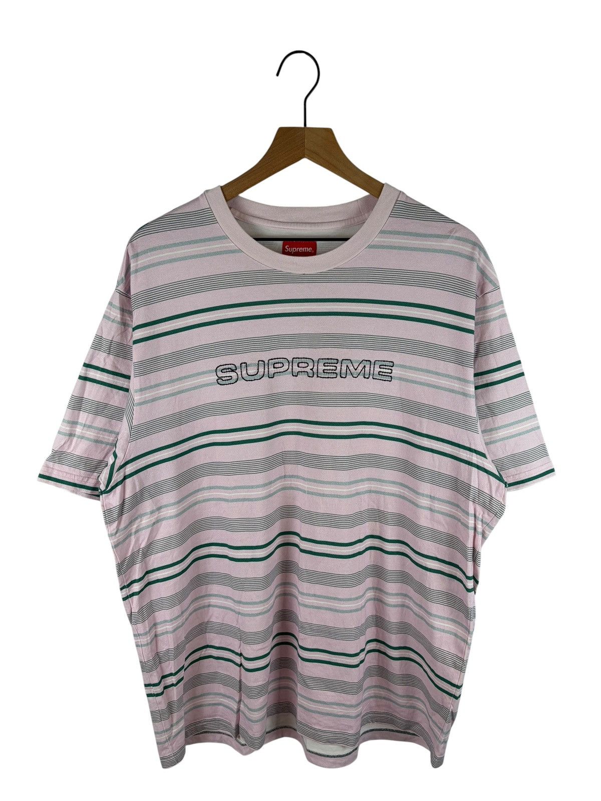 Supreme Supreme Printed Stripe s/s Top | Grailed