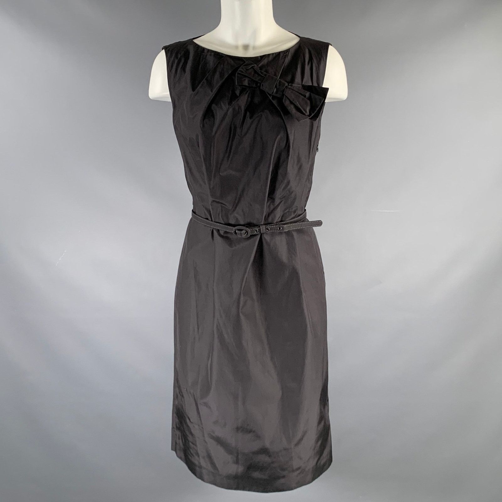 Max Mara MAX MARA 2 Black Bow Sleeveless Knee Length Cocktail Dress |  Grailed