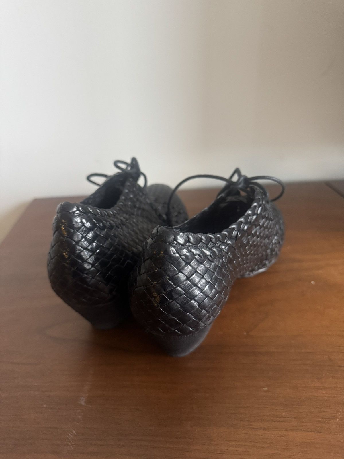 Other Elisanero Hand-Woven Leather Lace-Up Shoes — Black — EU 37.5 Size US 7.5 / IT 37.5 - 3 Thumbnail