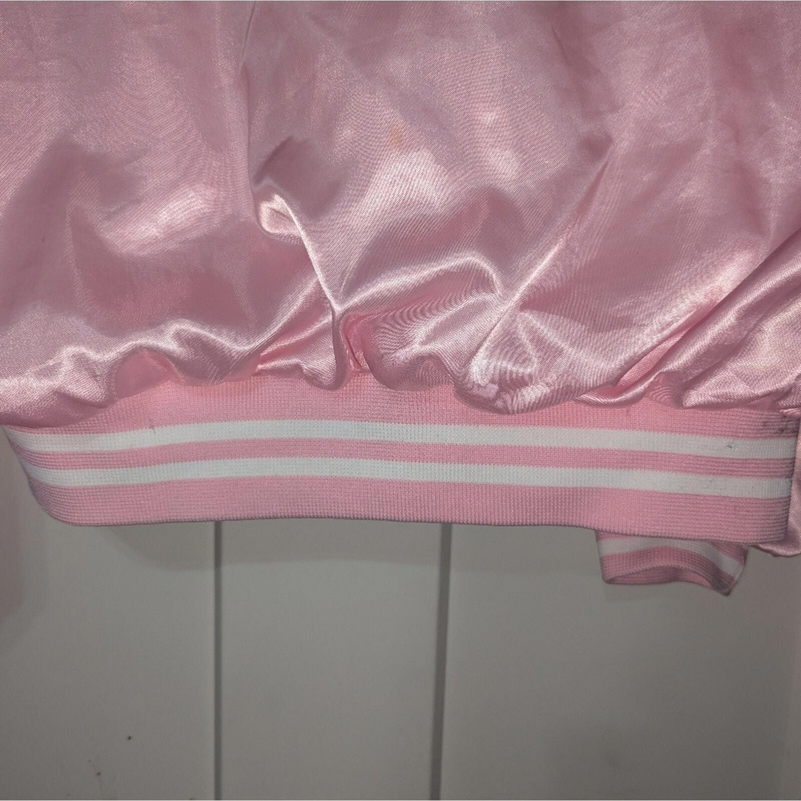 Designer Vintage Hartwell Pink Varsity Womens Jacket Windbreaker M Size M / US 6-8 / IT 42-44 - 10 Thumbnail