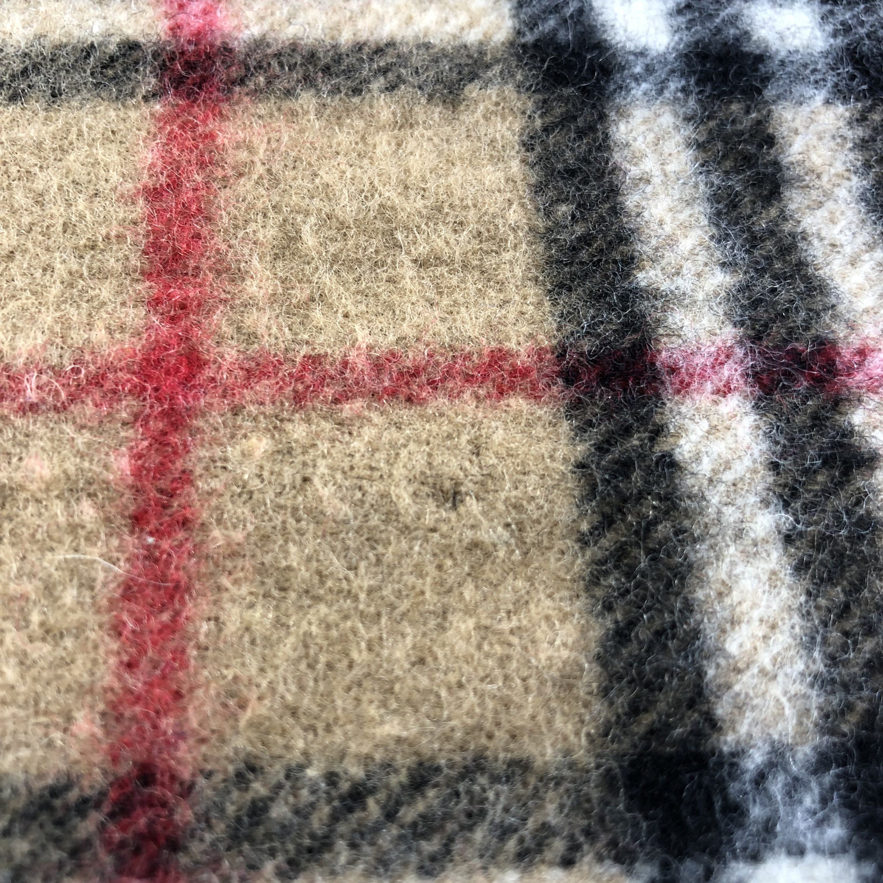 Burberry Burberrys Tan Nova Check Wool Scarf Muffler V1388 Size ONE SIZE - 10 Thumbnail