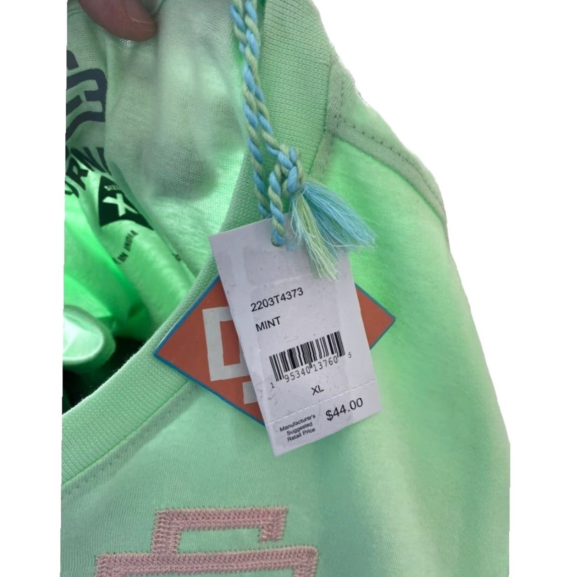 Born Born Fly T-Shirt XL Men Crew Neck Short Sleeve Embroidered Logo Mint Green Pink Multicolor Cotton NWT Crew Neck Shirt Size US XL / EU 56 / 4 - 8 Thumbnail
